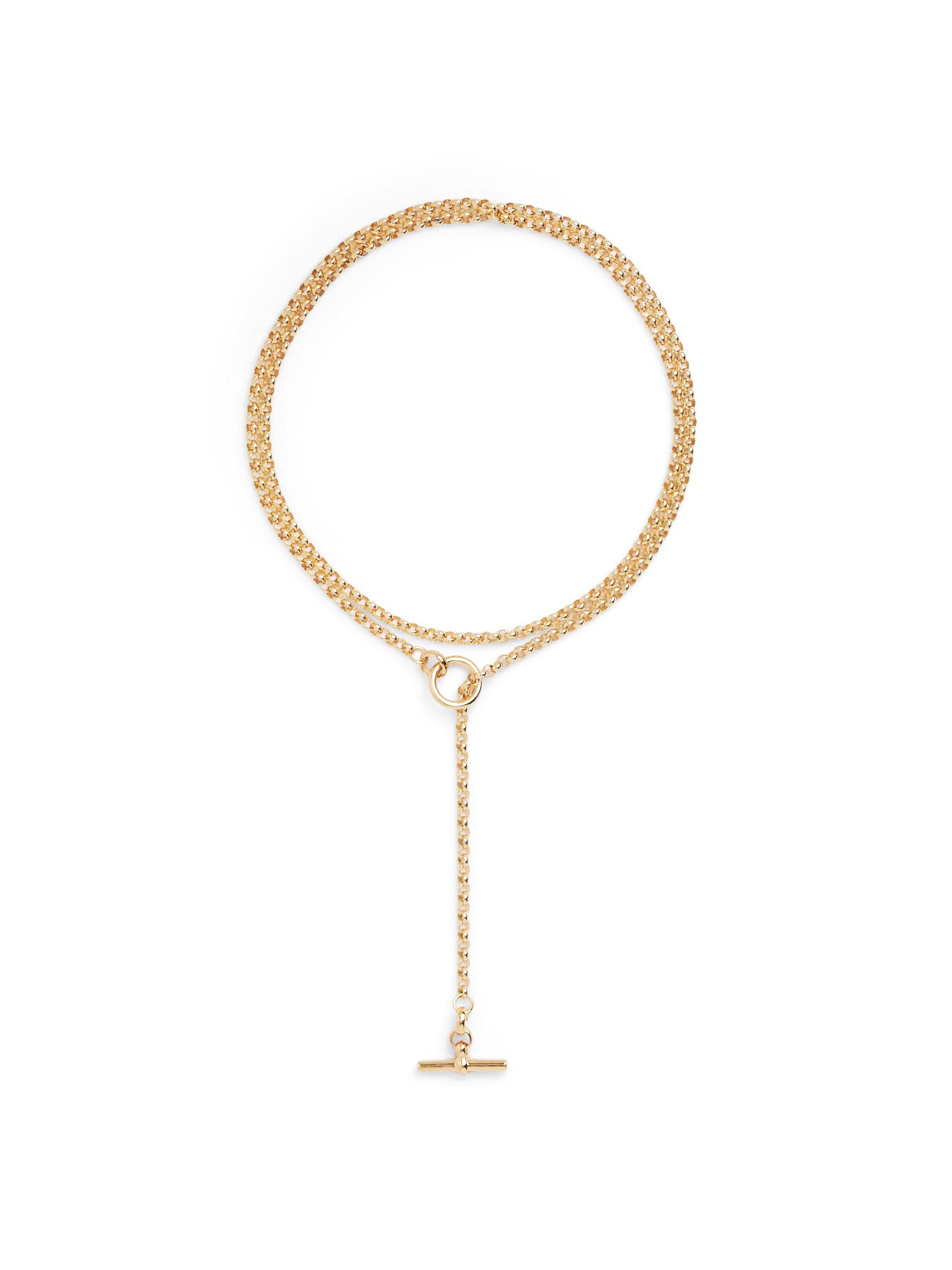 Gold Lariat Necklace