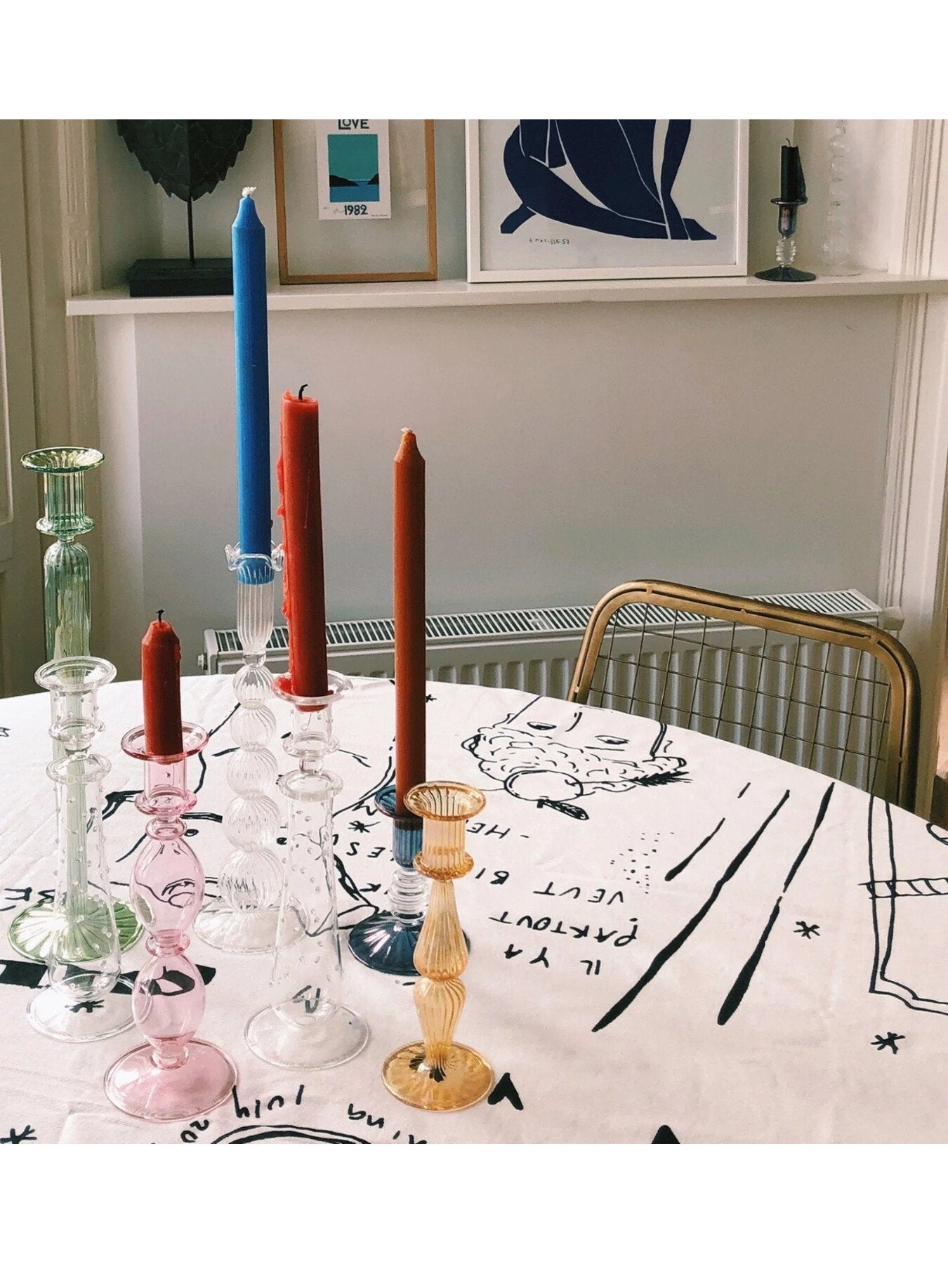 Olympia Glass Candle Holder