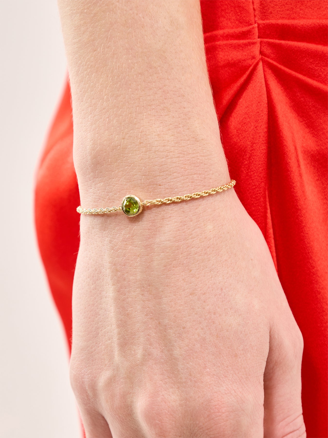 Peridot Birthstone Bracelet