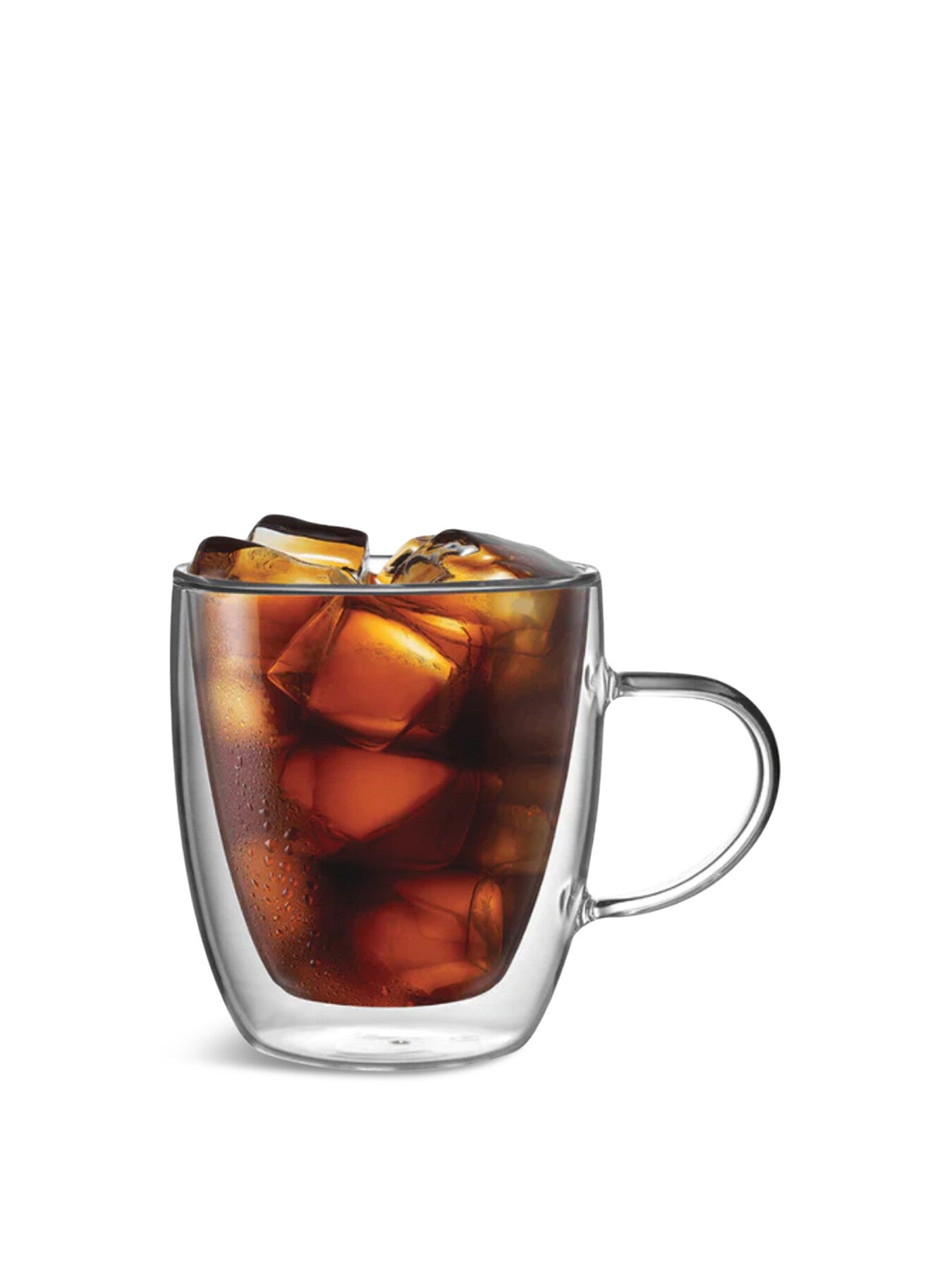 Capri Double Walled Glass Mugs Set of 2