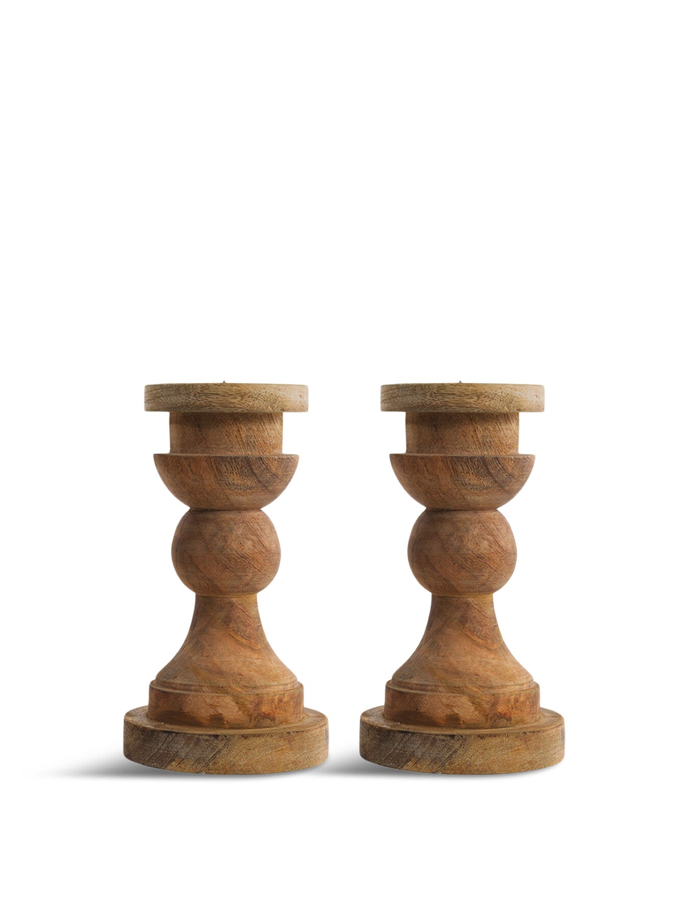 Kibibi Candlestick Mango Wood