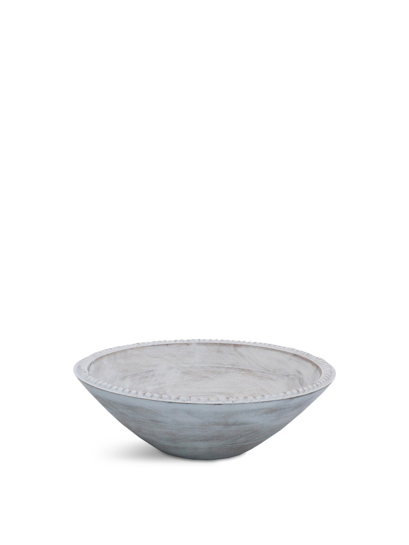 Beaded Mango Round Bowl Large