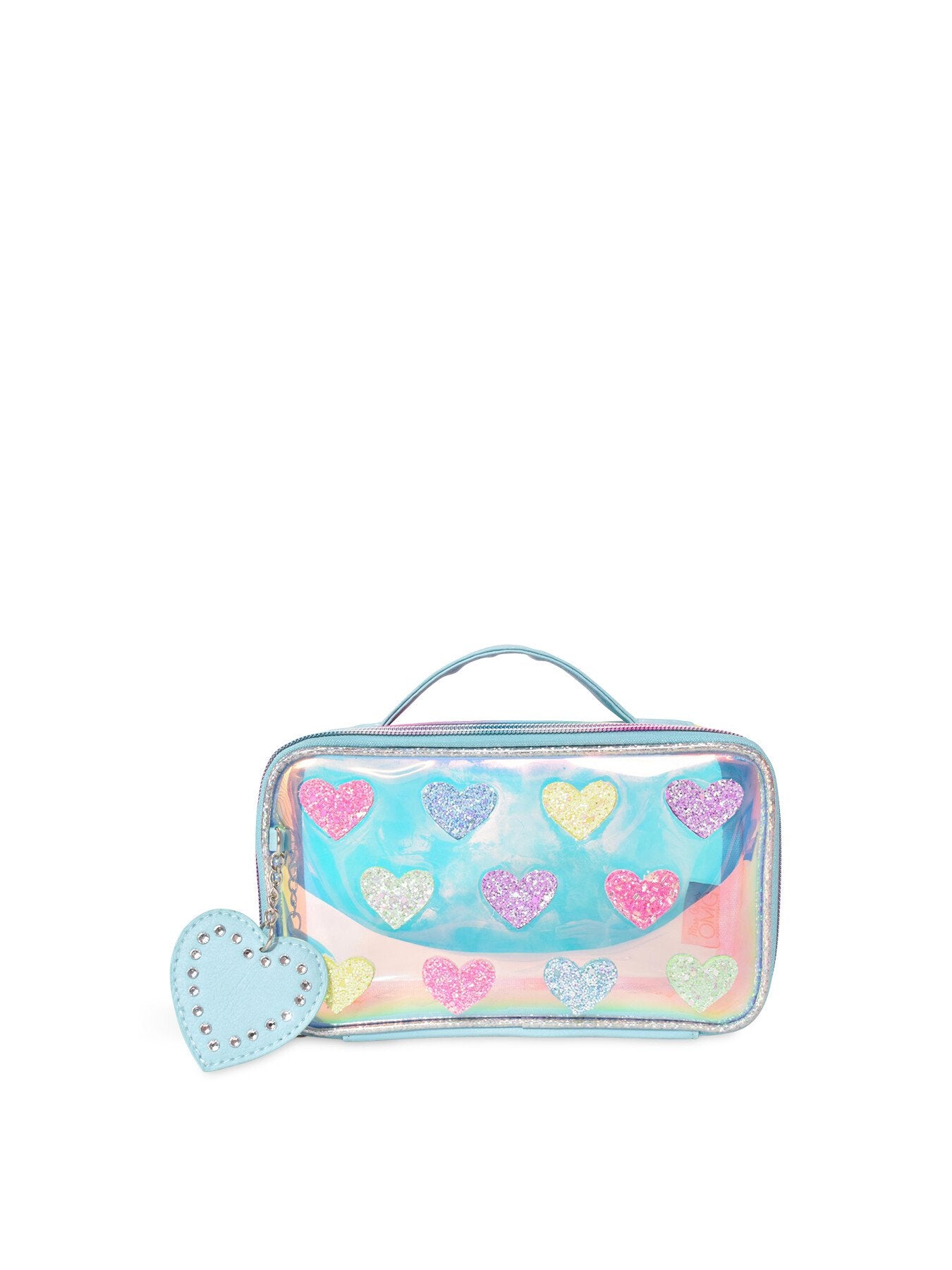HEART PRINT CLEAR POUCH