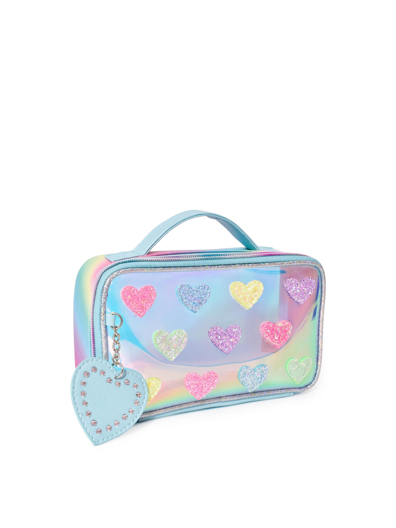 HEART PRINT CLEAR POUCH