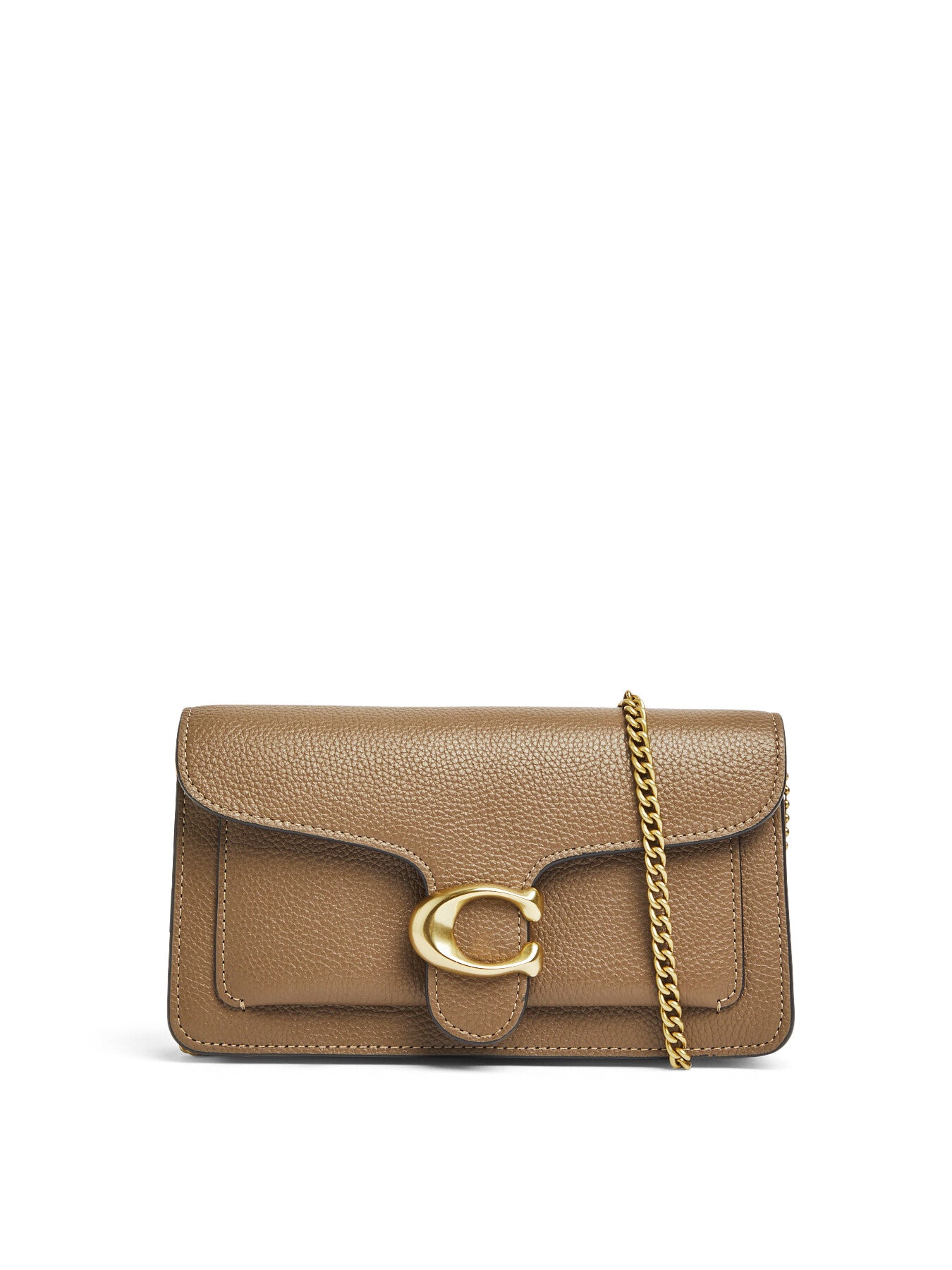 Tabby Chain Clutch Dark Stone