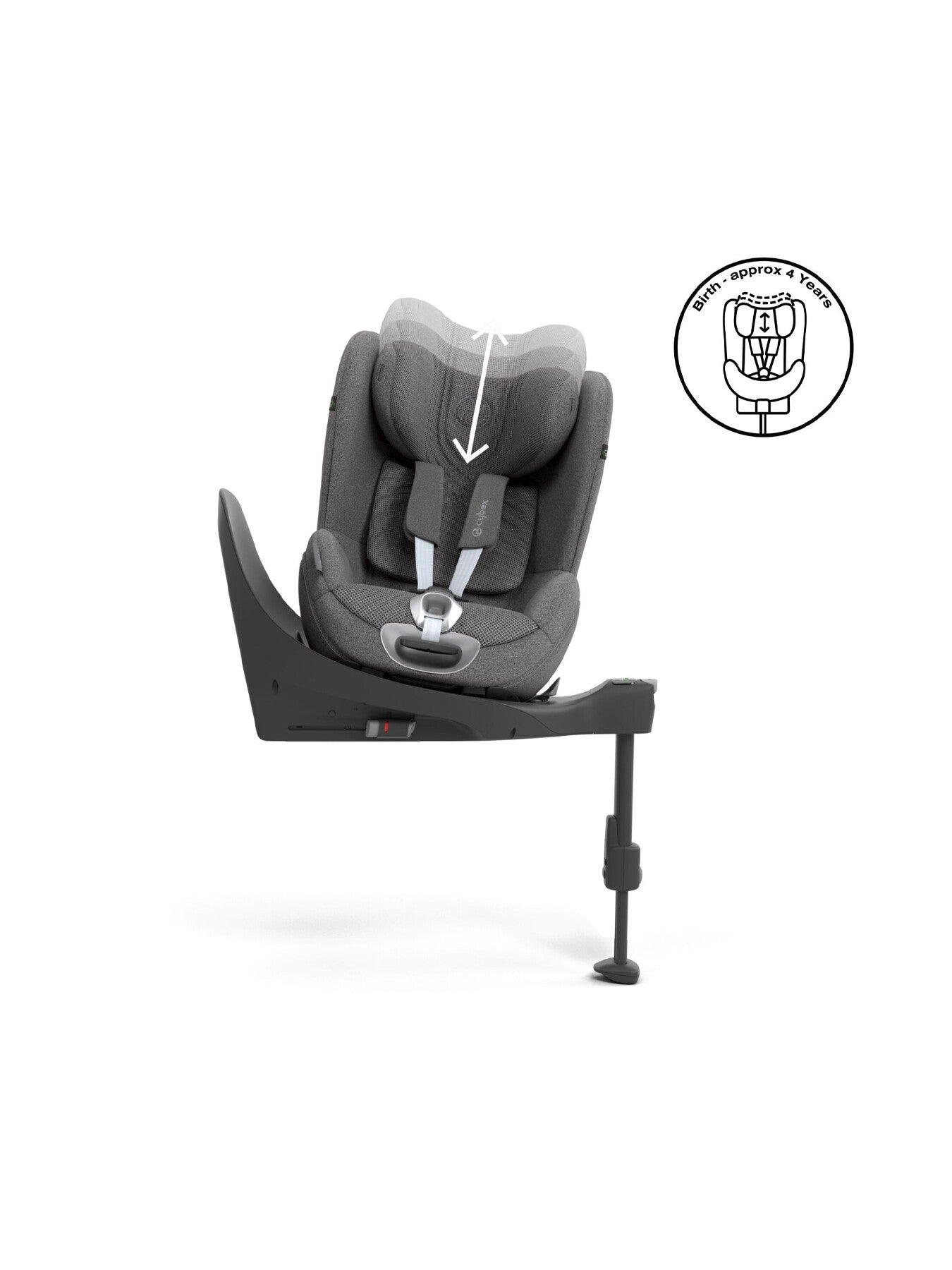 Cybex Sirona Gi i-Size Rotating Child Car Seat PLUS Fabric -Lava Grey