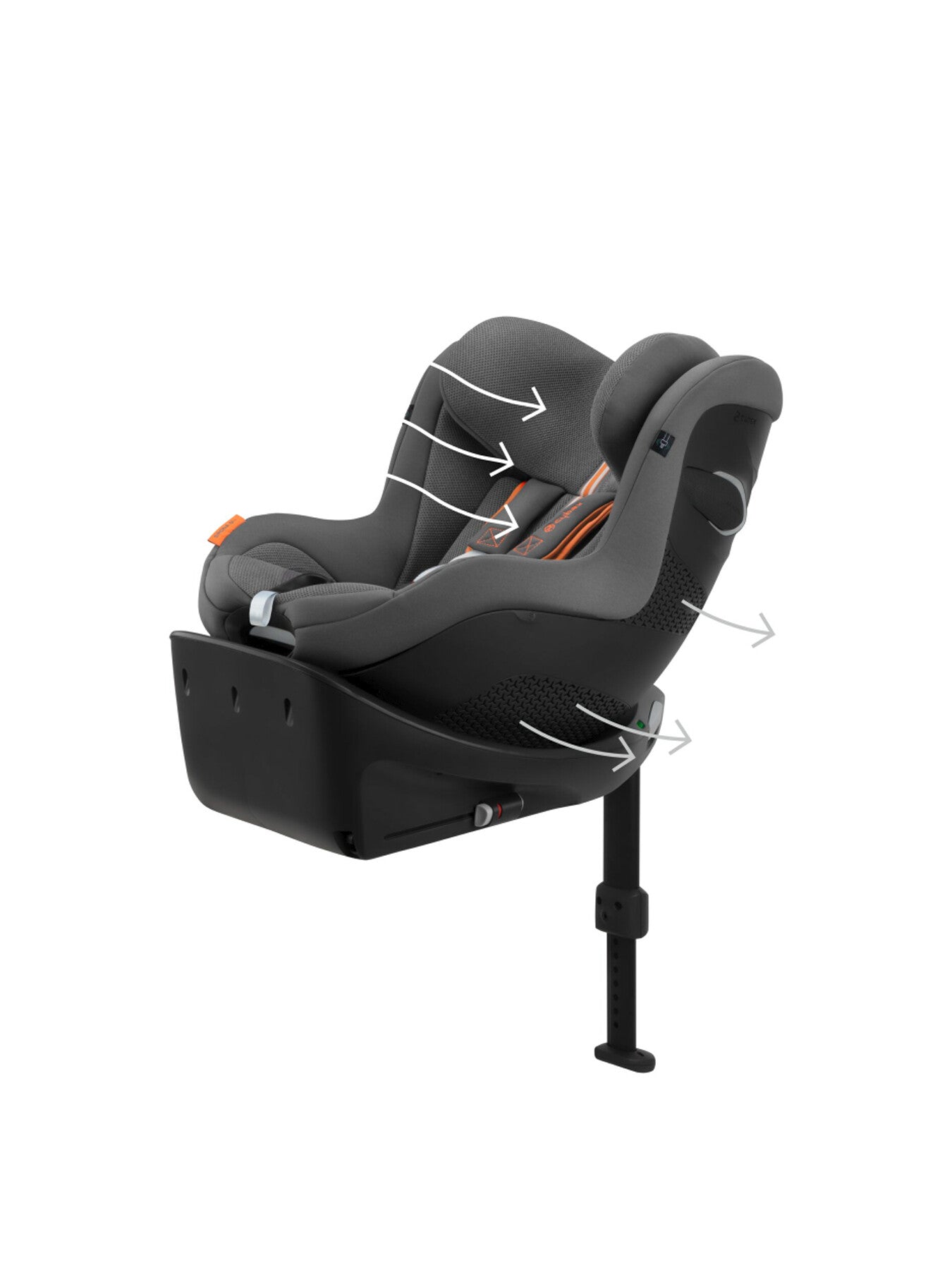 Cybex Sirona Gi i-Size Rotating Child Car Seat PLUS Fabric -Lava Grey