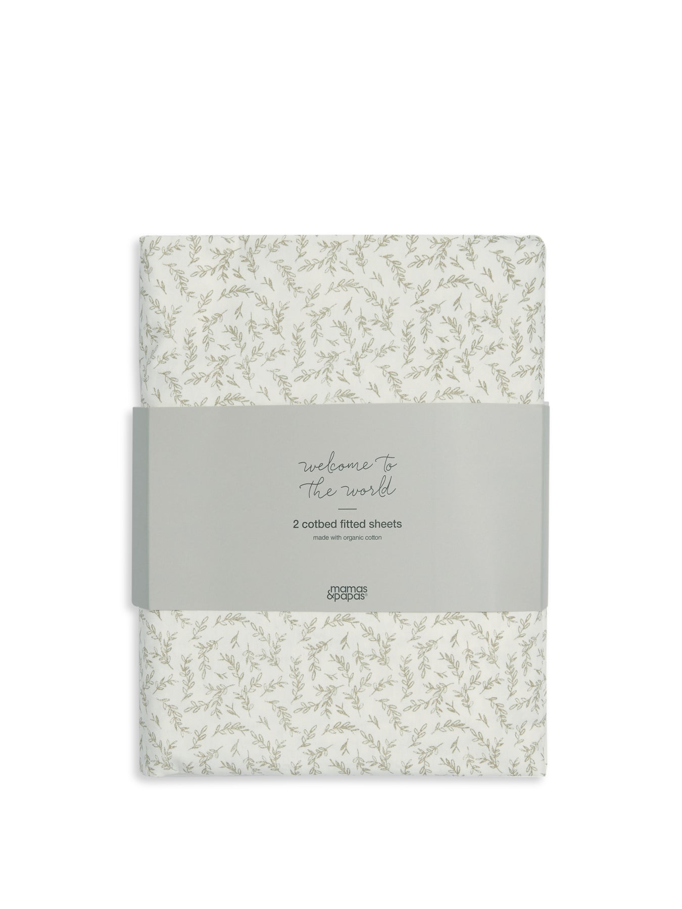 2 CotBed Fitted Sheets Seedling