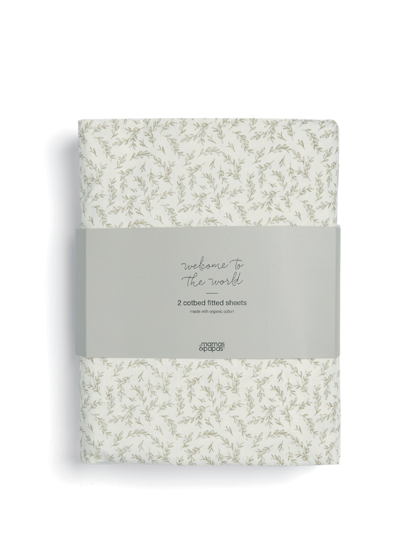 2 CotBed Fitted Sheets Seedling