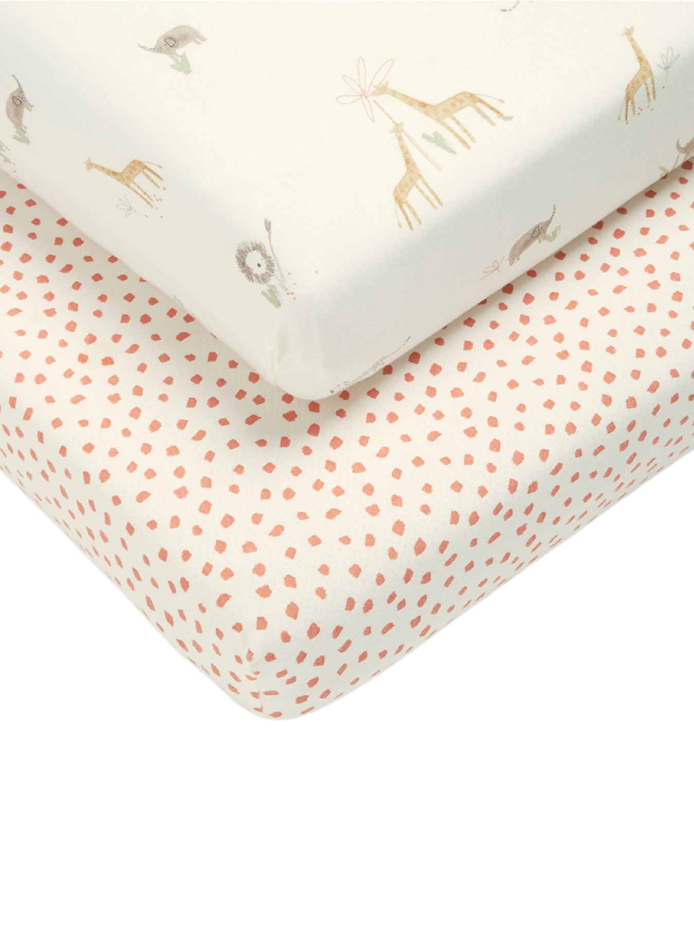 2 CotBed Fitted Sheets Jungle