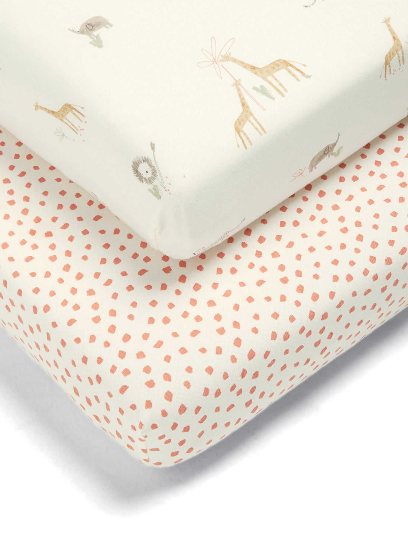 2 CotBed Fitted Sheets Jungle