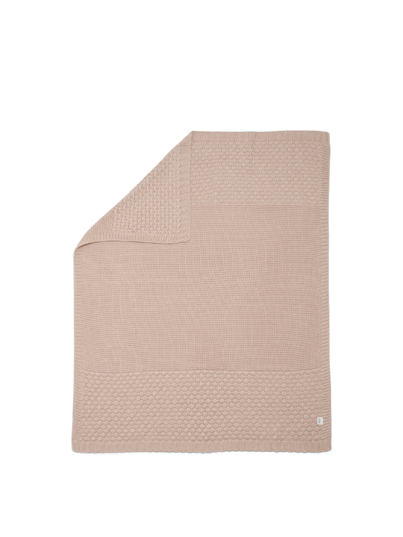 Knitted Blanket Bubble Pink