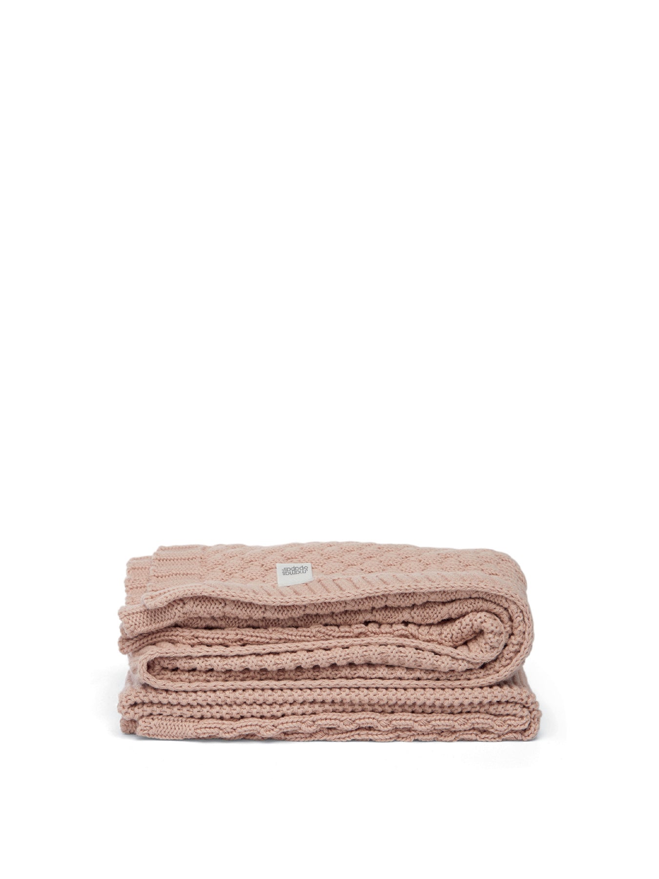 Knitted Blanket Bubble Pink