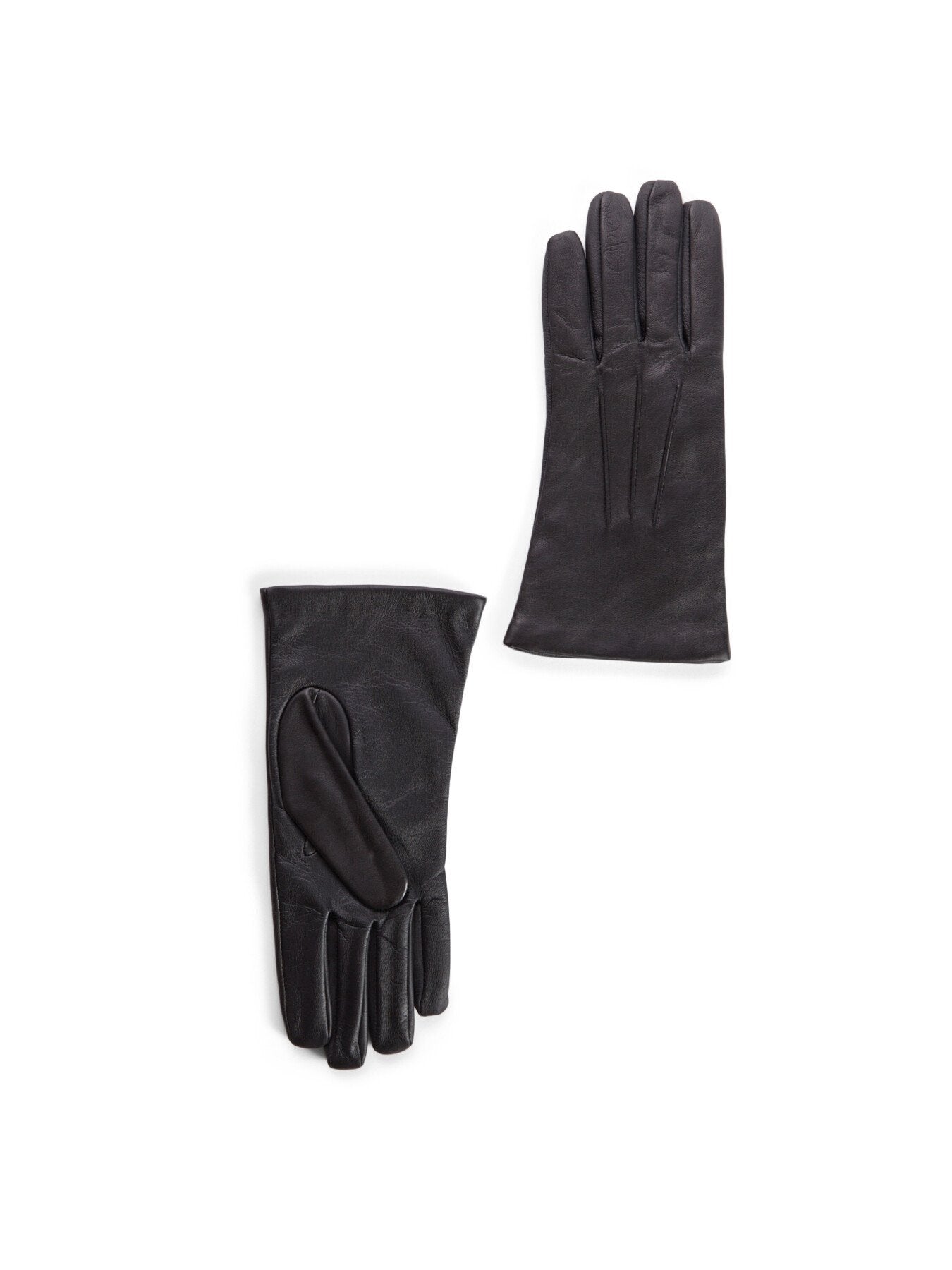 Maisie Three-Point Cashmere Lined Leather Gloves