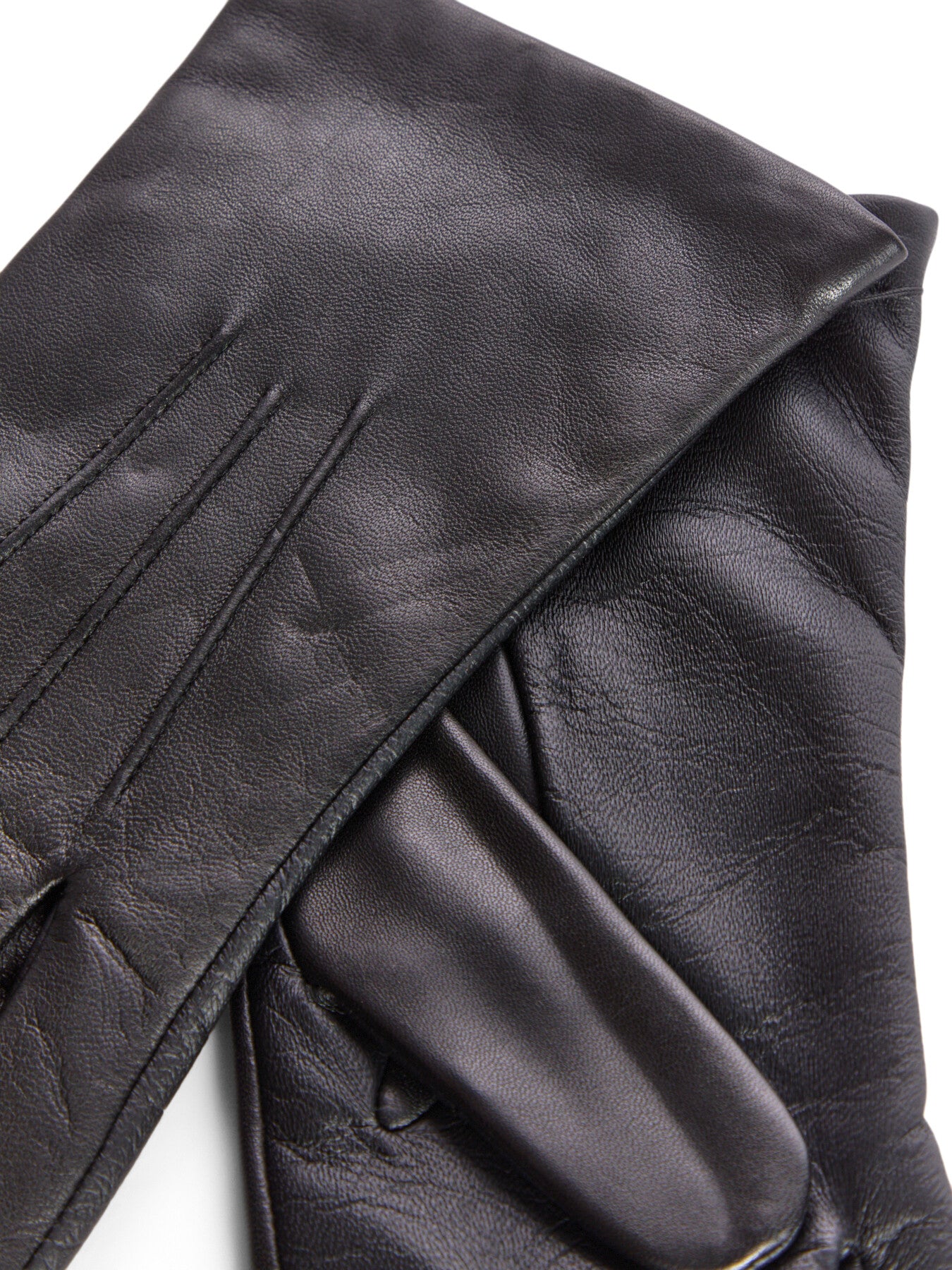 Maisie Three-Point Cashmere Lined Leather Gloves