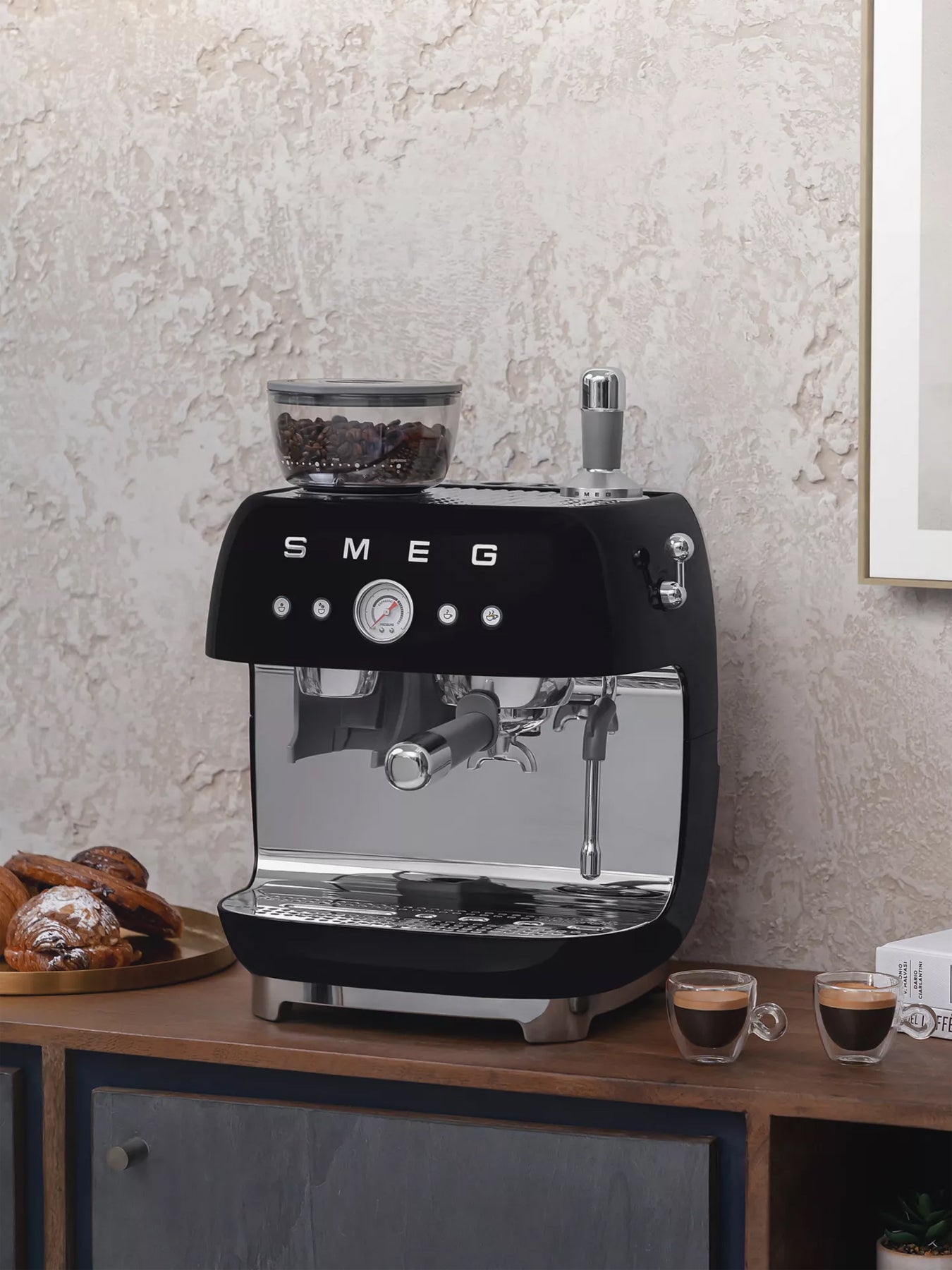 EGF03 Espresso Coffee Machine with Grinder & 20 Bar Pump