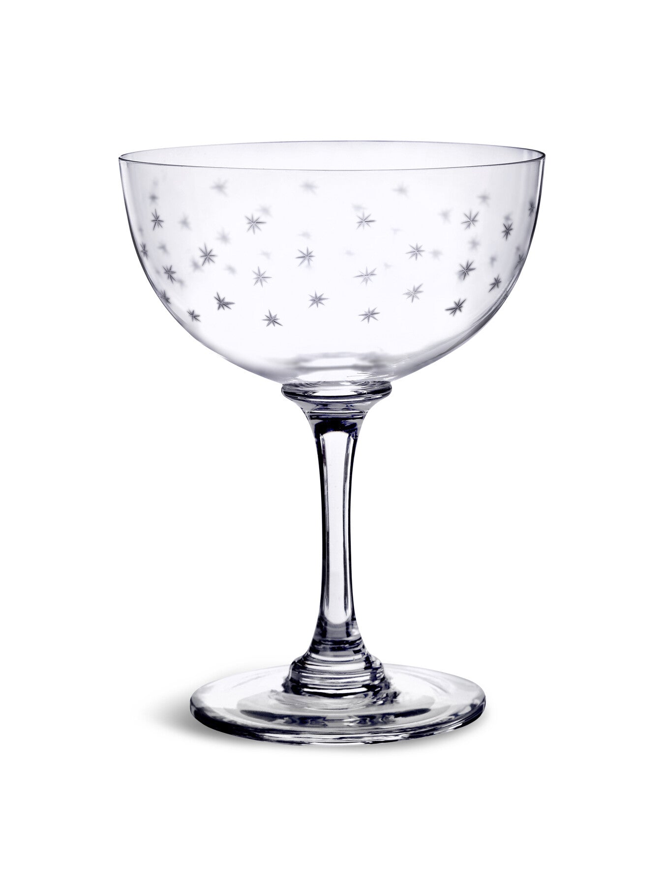 Crystal Champagne Saucers Stars S2