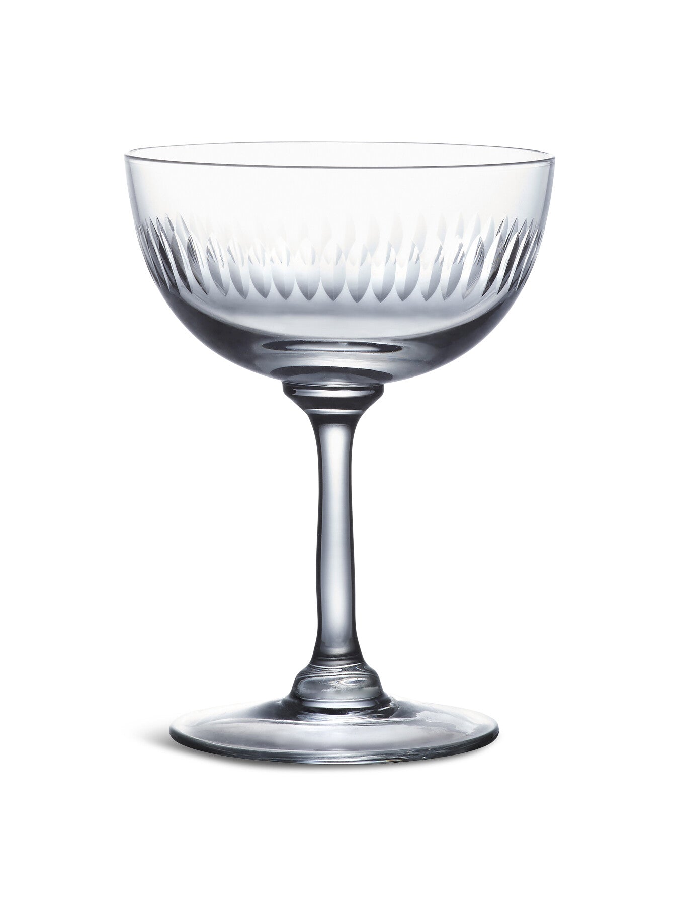 Crystal Champagne Saucers Spears S6