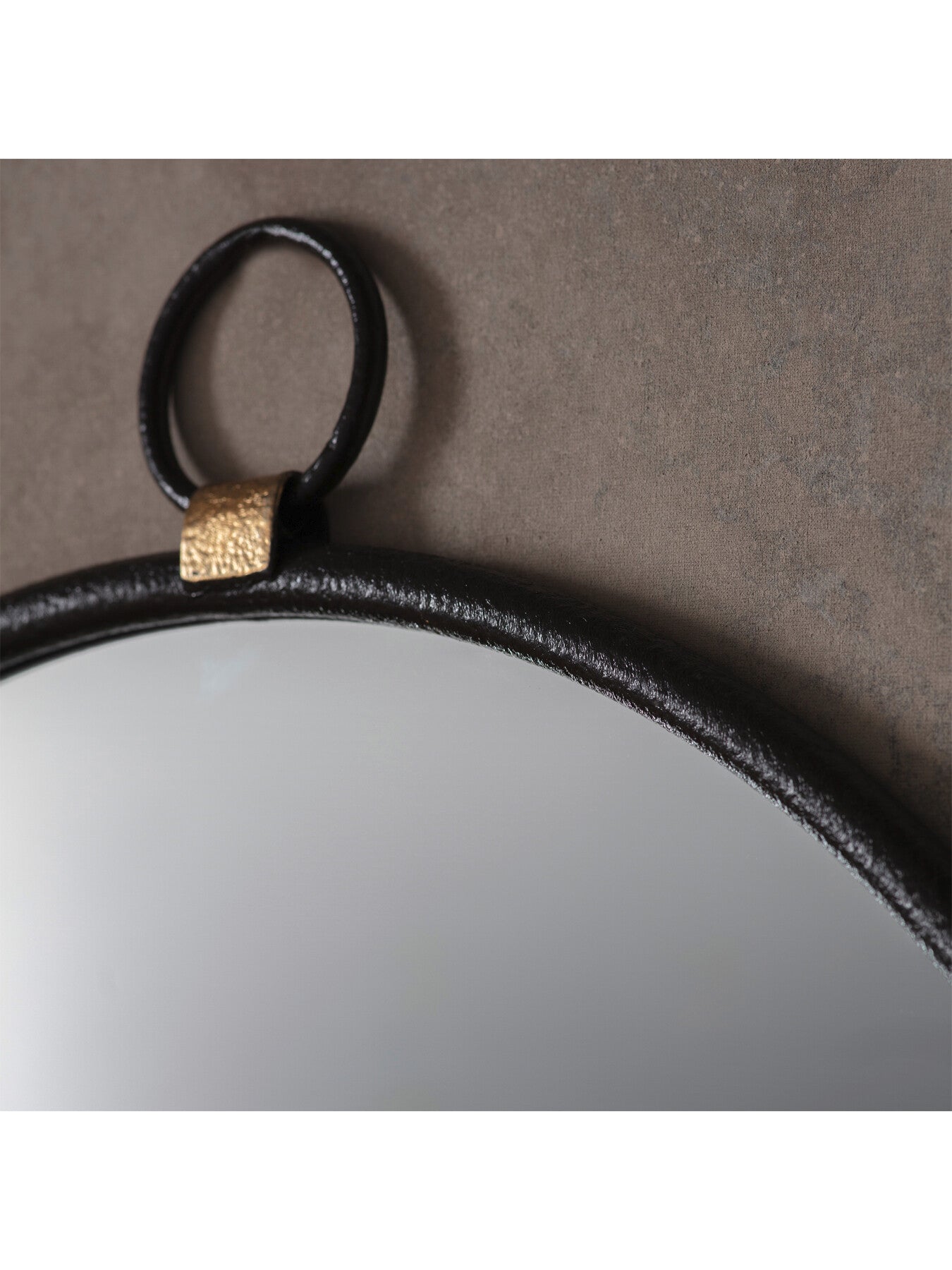 Bailey Round Mirror 60cm Black