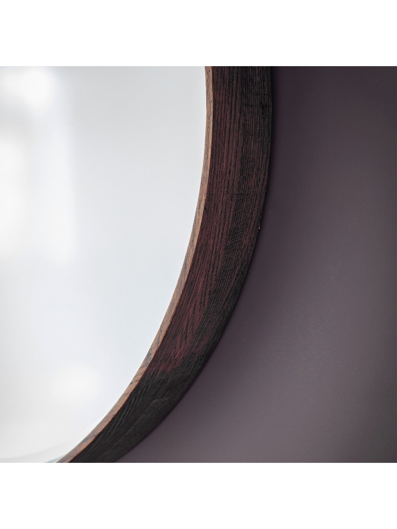 Kimberley Round Mirror 73cm Walnut