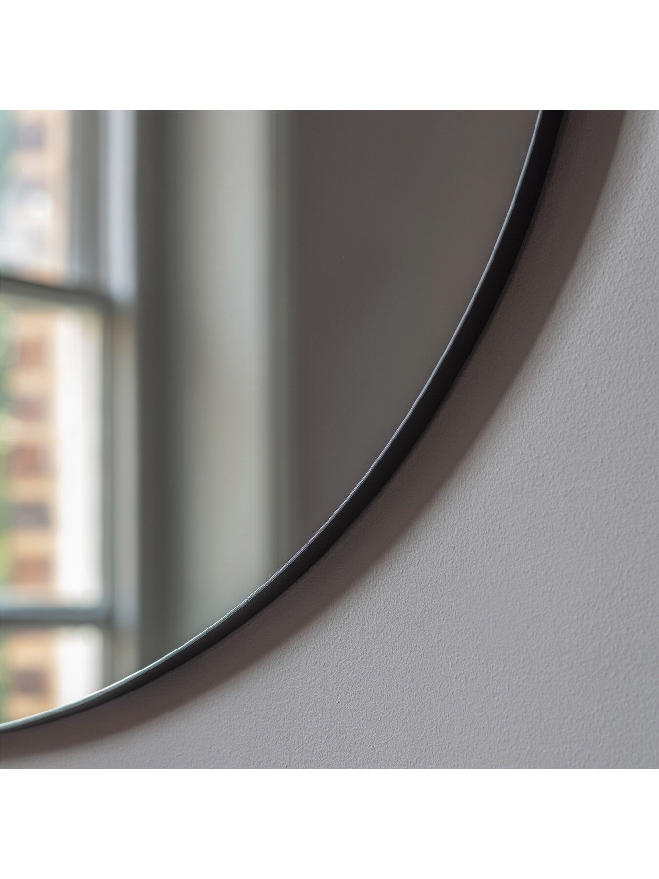 Bianca Round Mirror 80cm Black