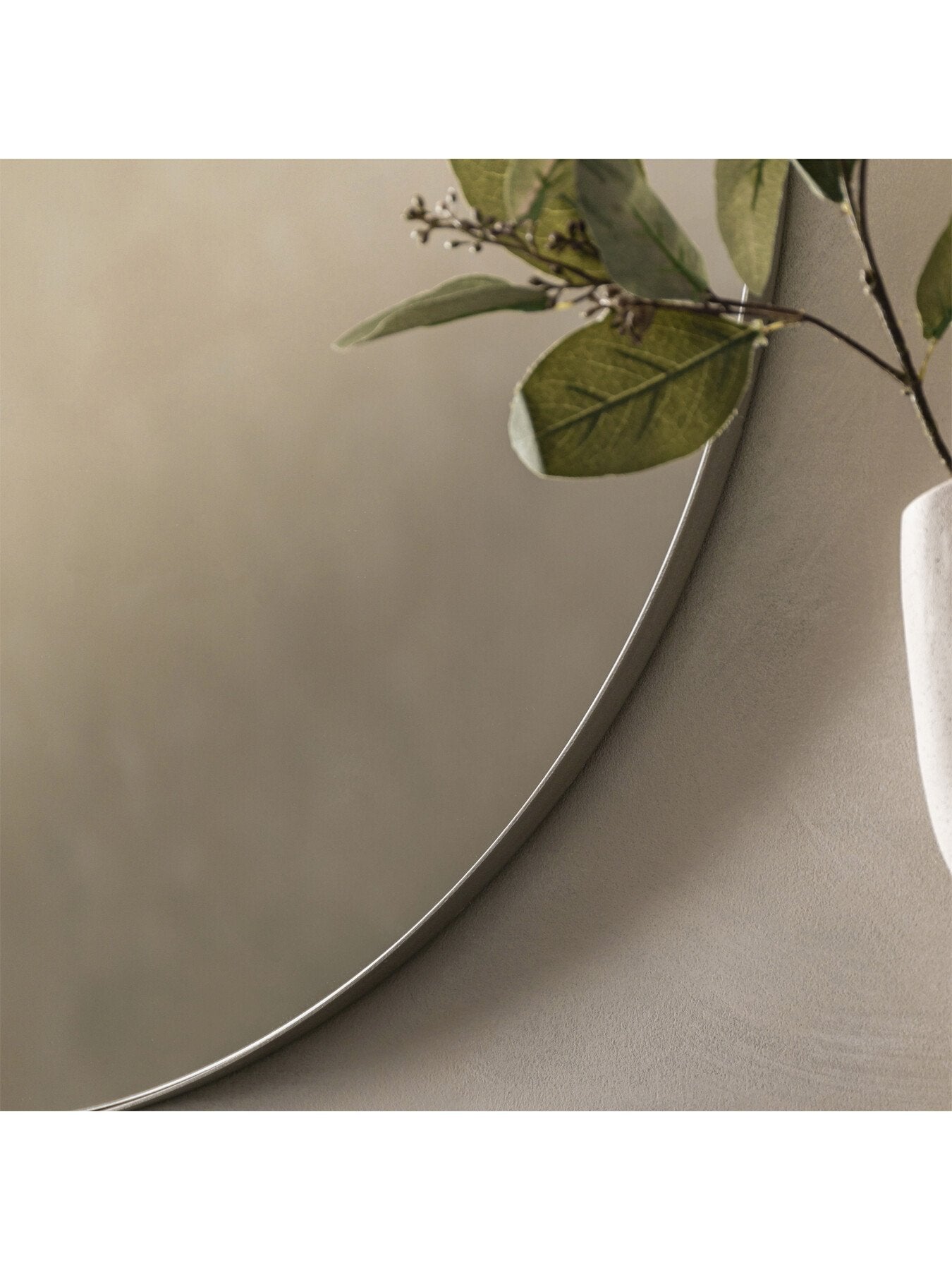 Bianca Round Mirror 80cm Black