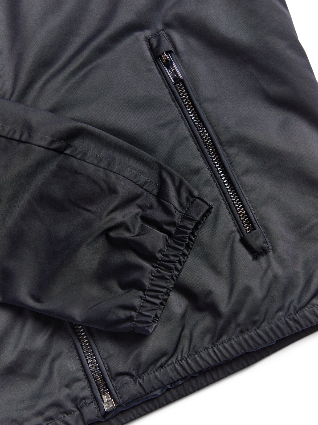 Blouson jacket with hood