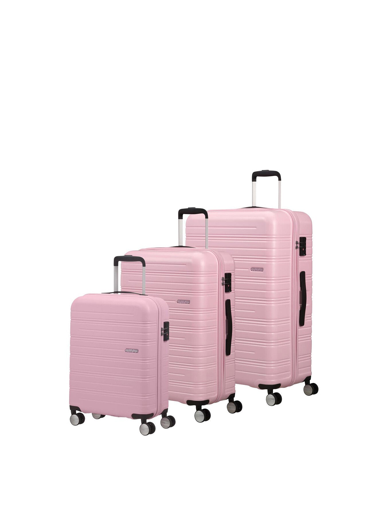 American Tourister High Turn Spinner 77cm Suitcase Matt Powder Pink