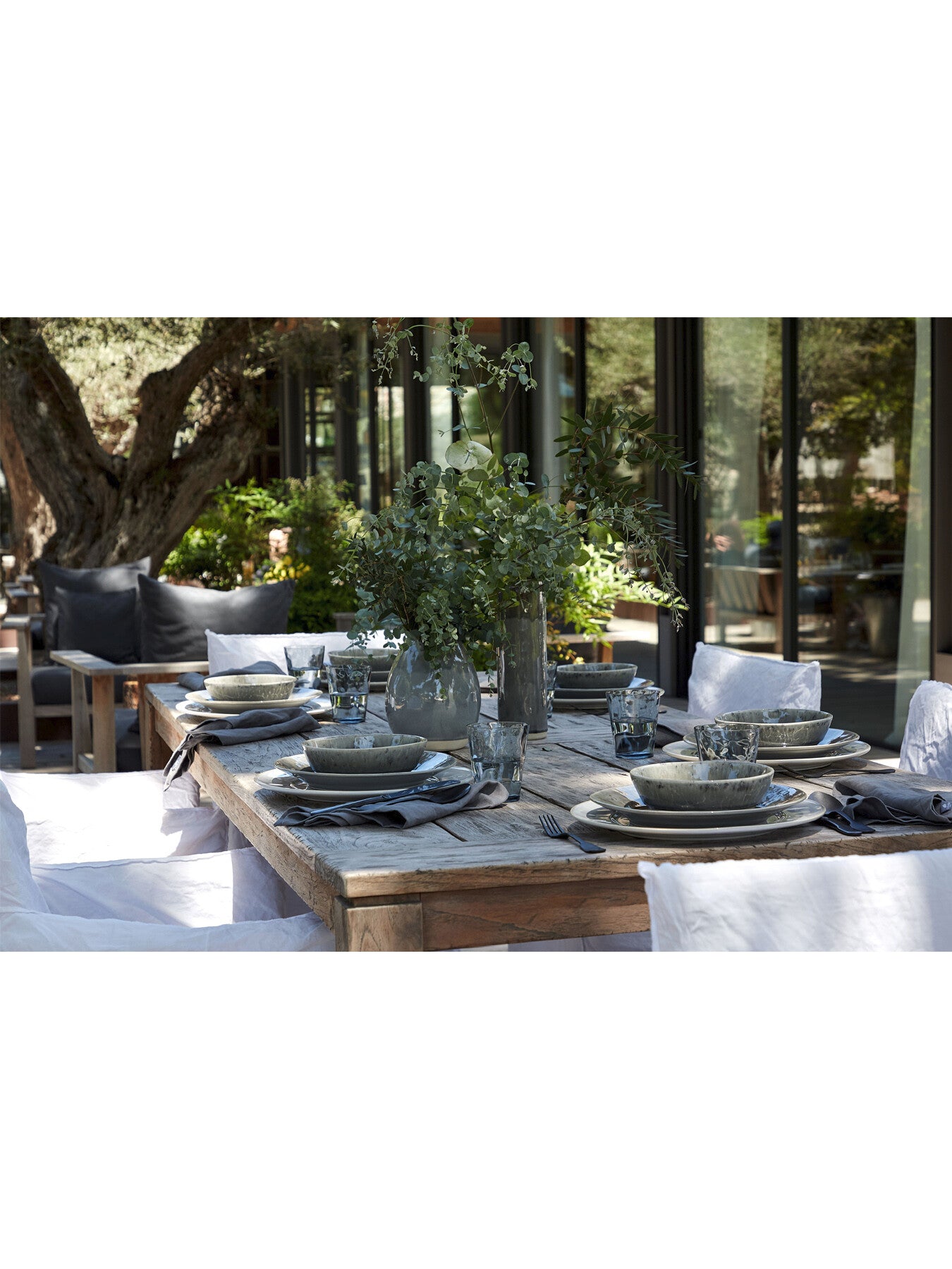 Madeira Grey Pasta Plate