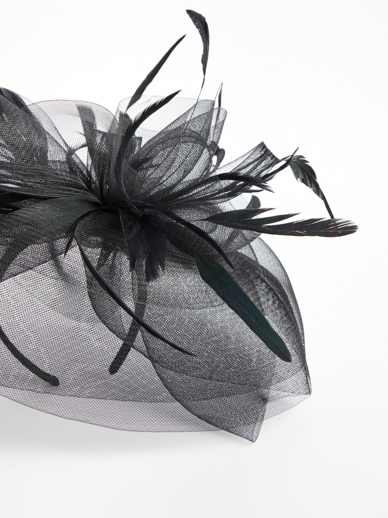 Large Crinoline Feathers Fascinator