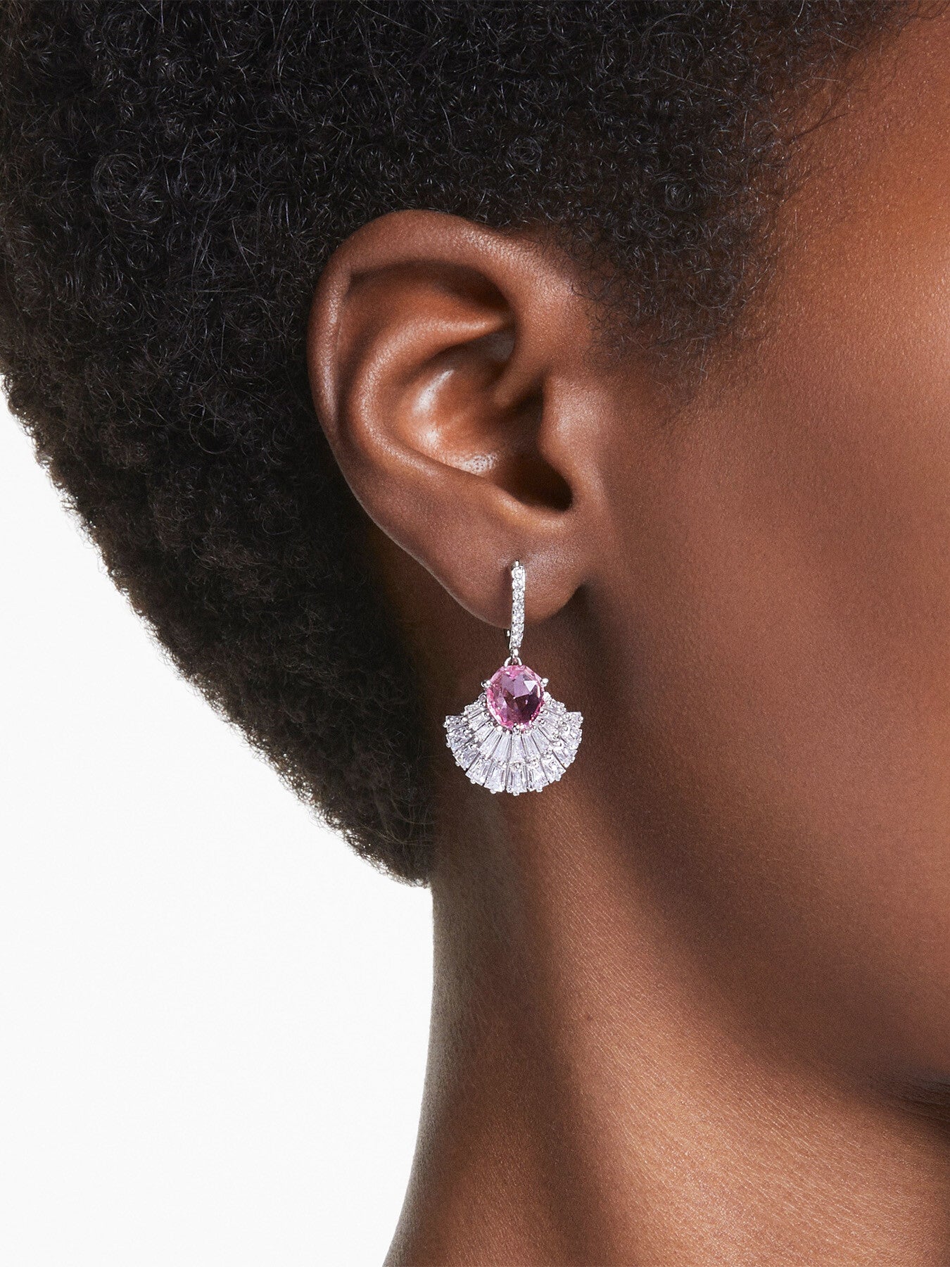 Idyllia E Shell Pierced Earrings Mini Hoop Drop