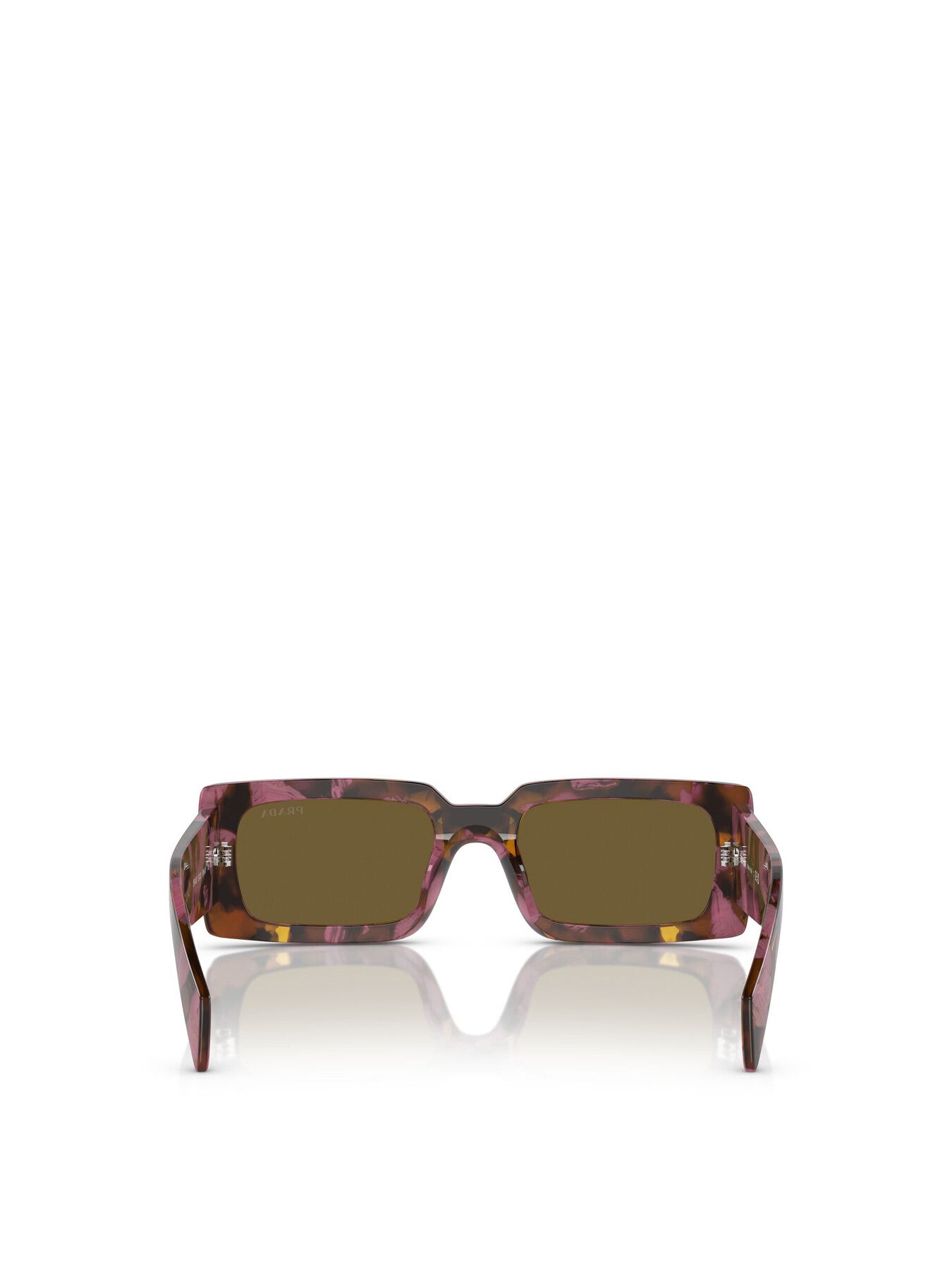 PR A07S Rectangular Slim Frame Acetate Sunglasses