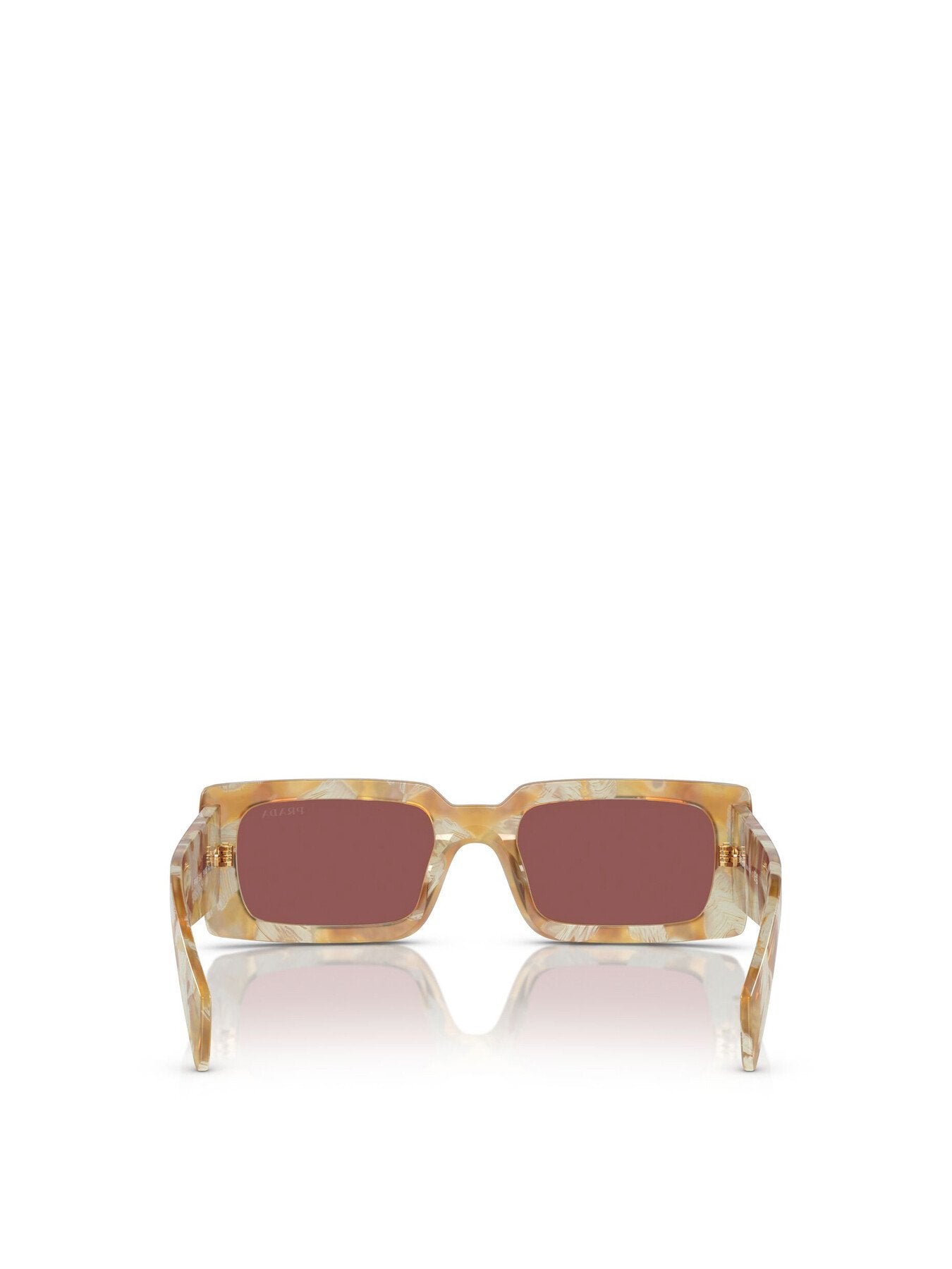 PR A07S Rectangular Slim Frame Acetate Sunglasses