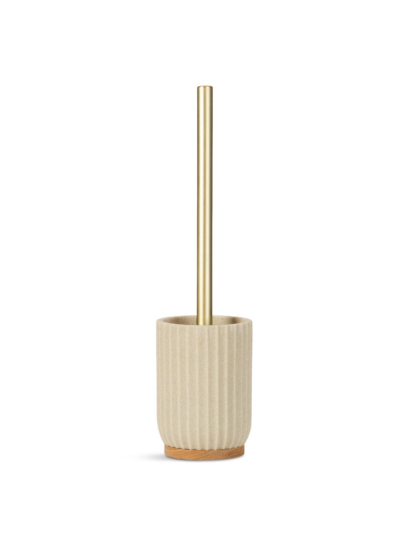 Beige Resin Toilet Brush