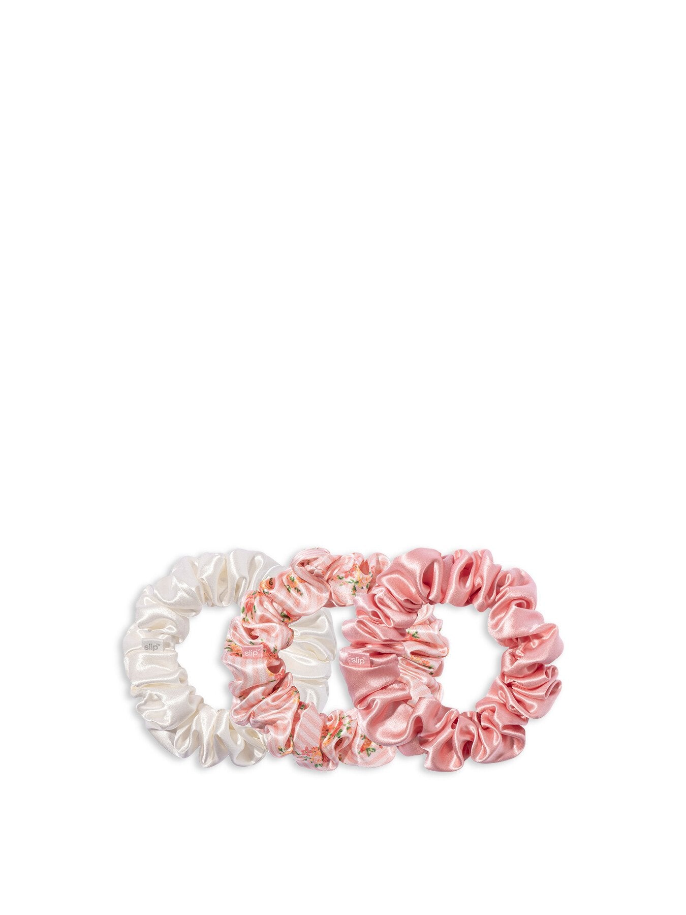 Petal Pure Silk Large Scrunchies Set of 3
