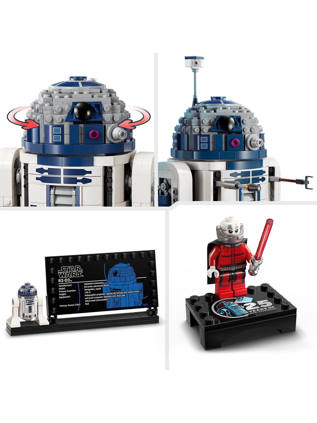 LEGO Star Wars R2-D2 Action Figure Building