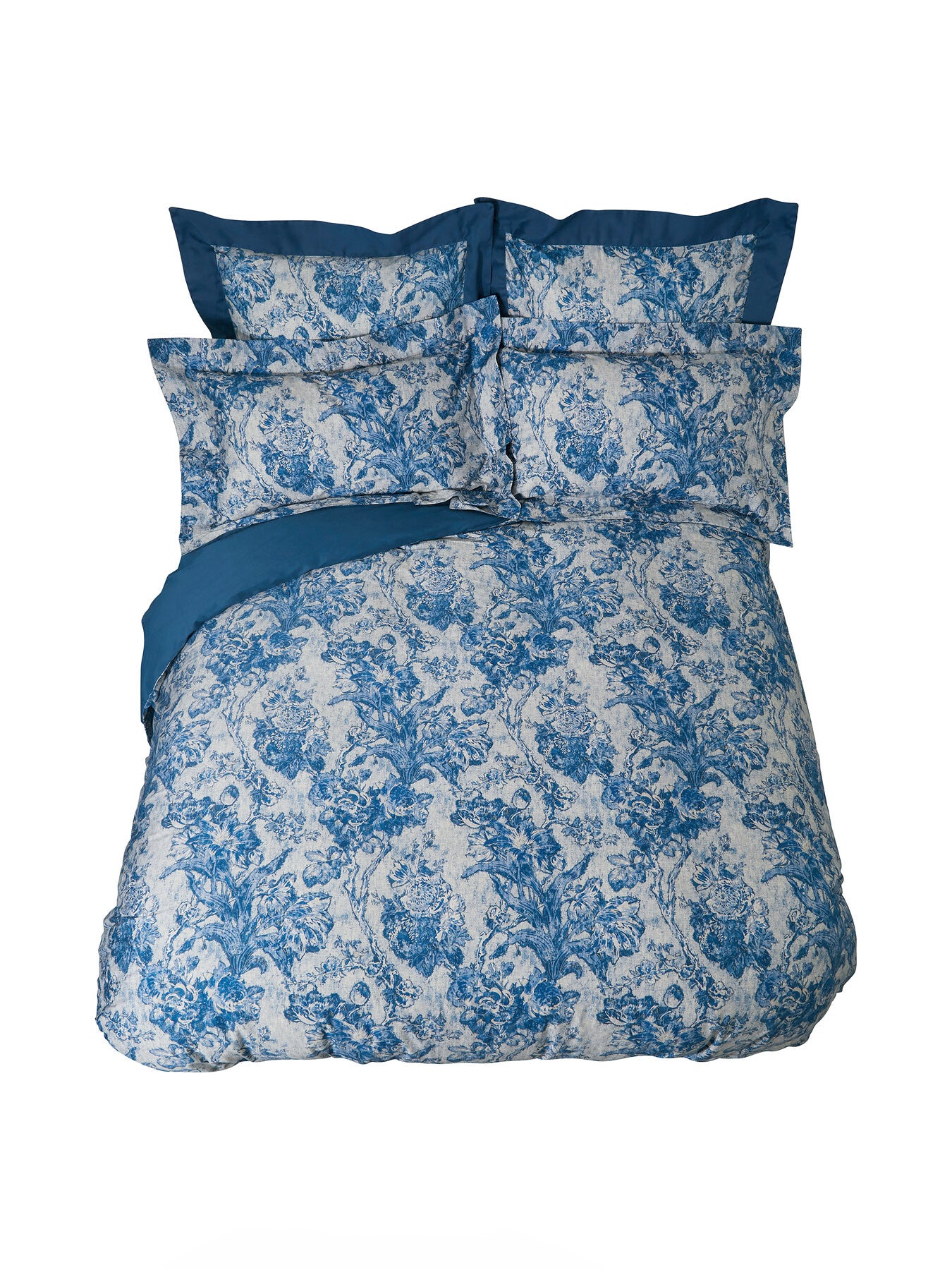 Fringed Tulip Toile Cover Set