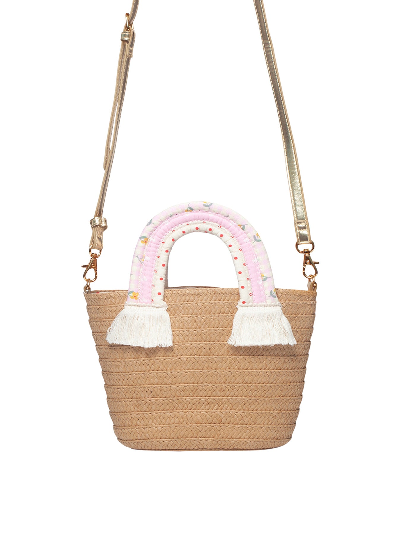 Picnic Rainbow Handle Basket