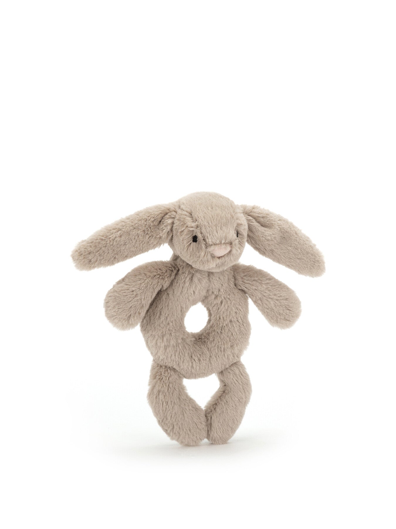 Bashful Beige Bunny Ring Rattle