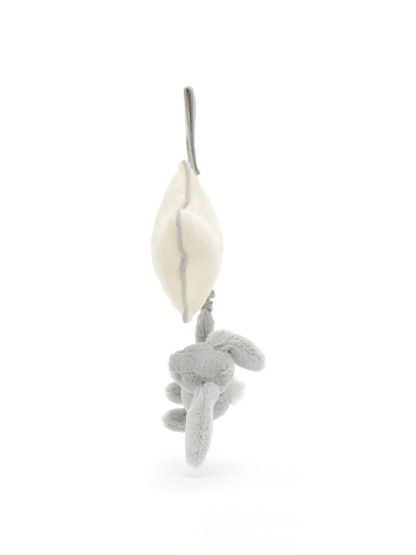 Bashful Silver Bunny Musical Pull