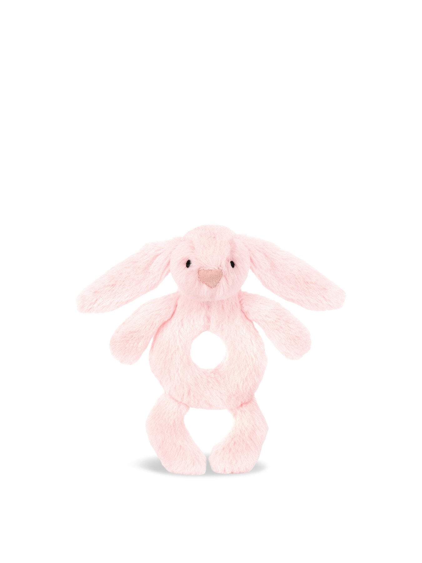 Bashful Pink Bunny Ring Rattle