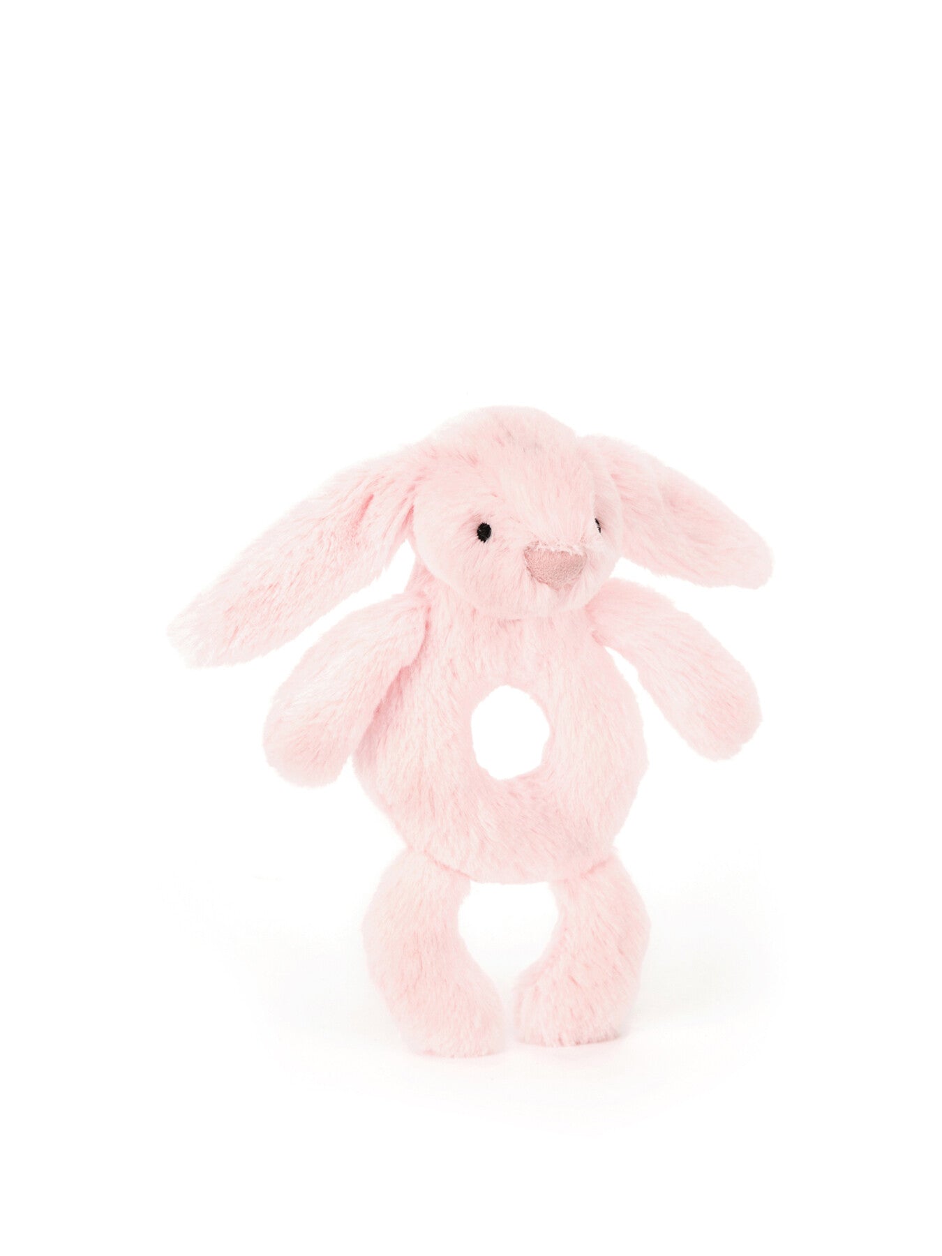 Bashful Pink Bunny Ring Rattle