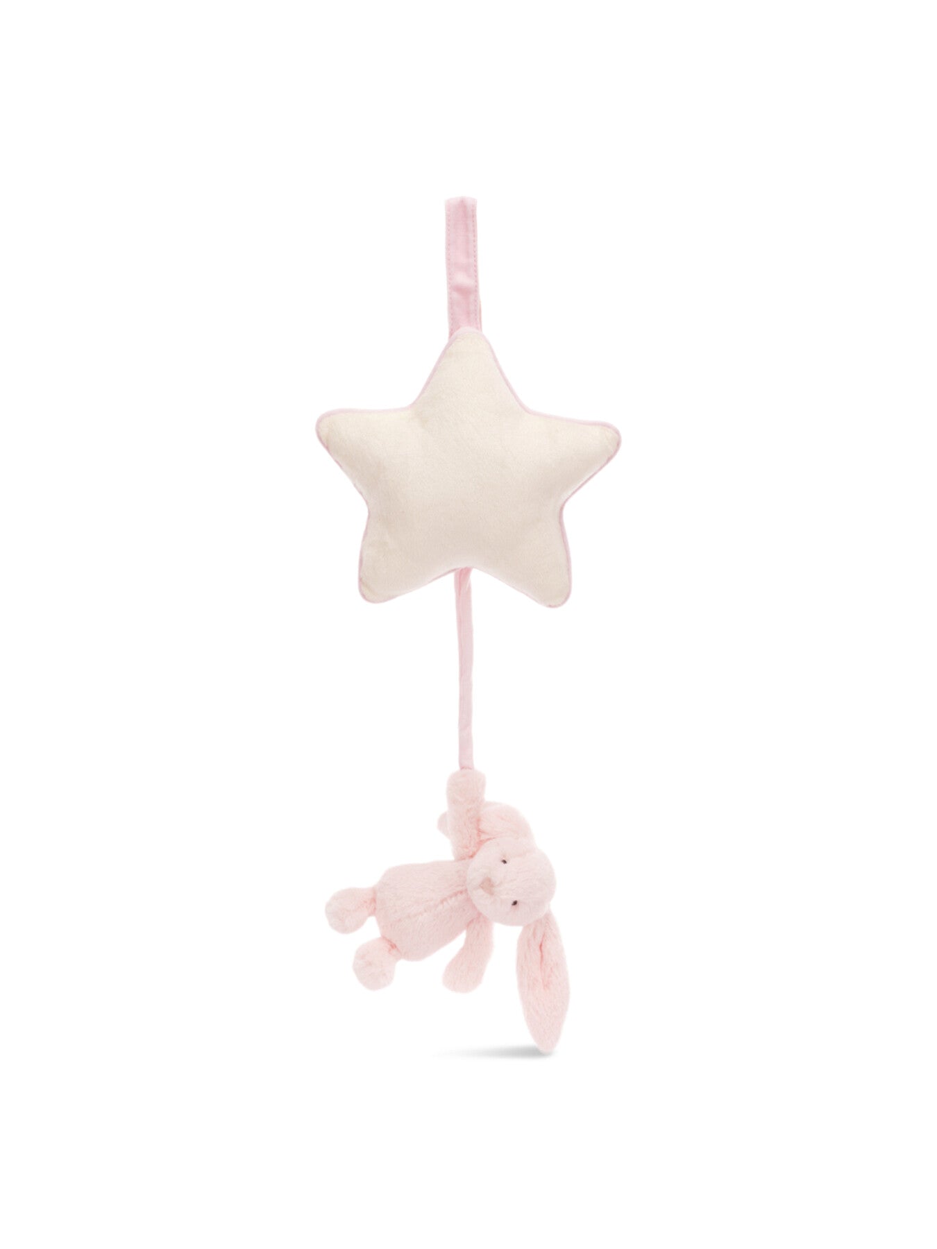 Bashful Pink Bunny Musical Pull