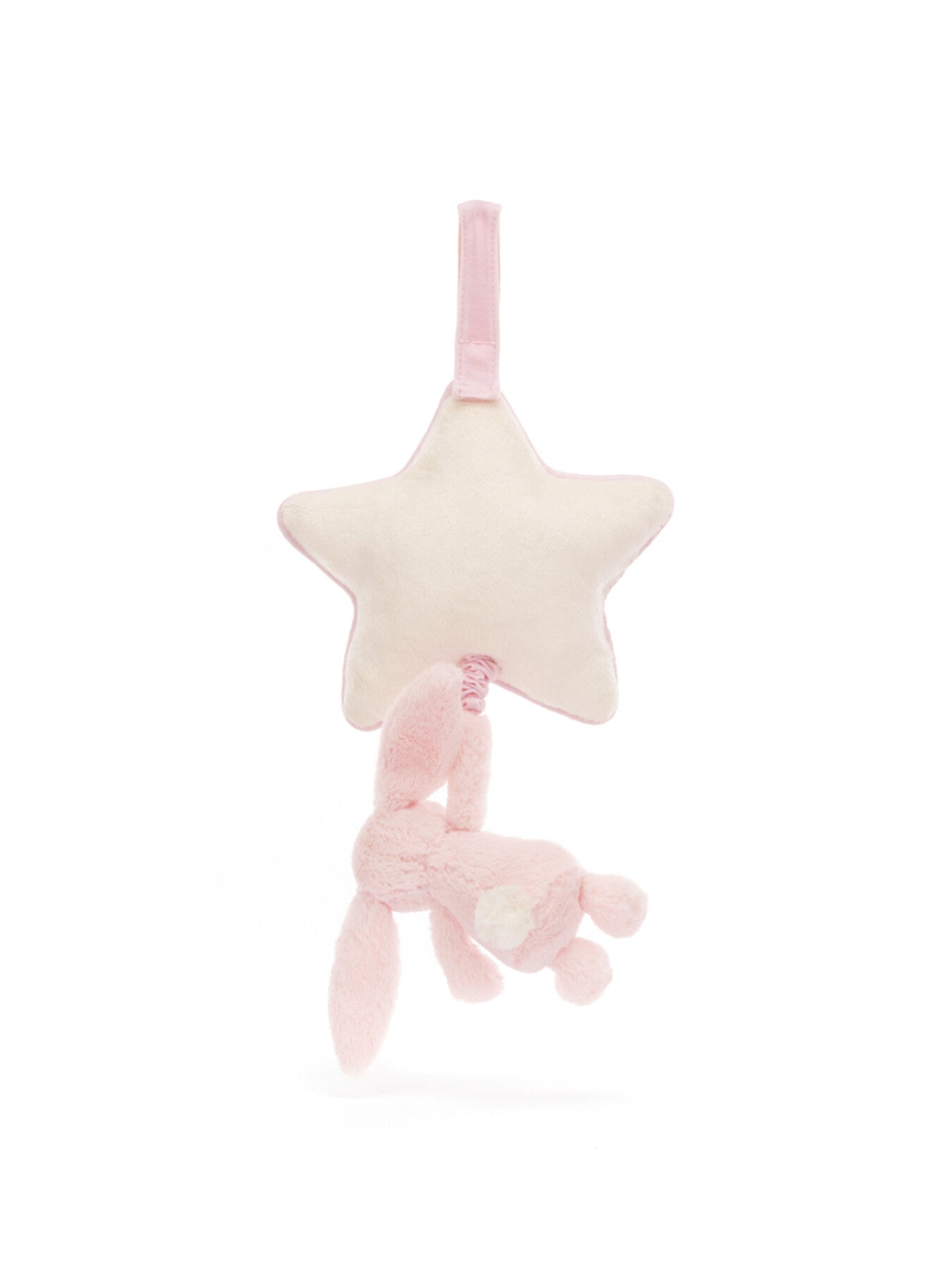 Bashful Pink Bunny Musical Pull