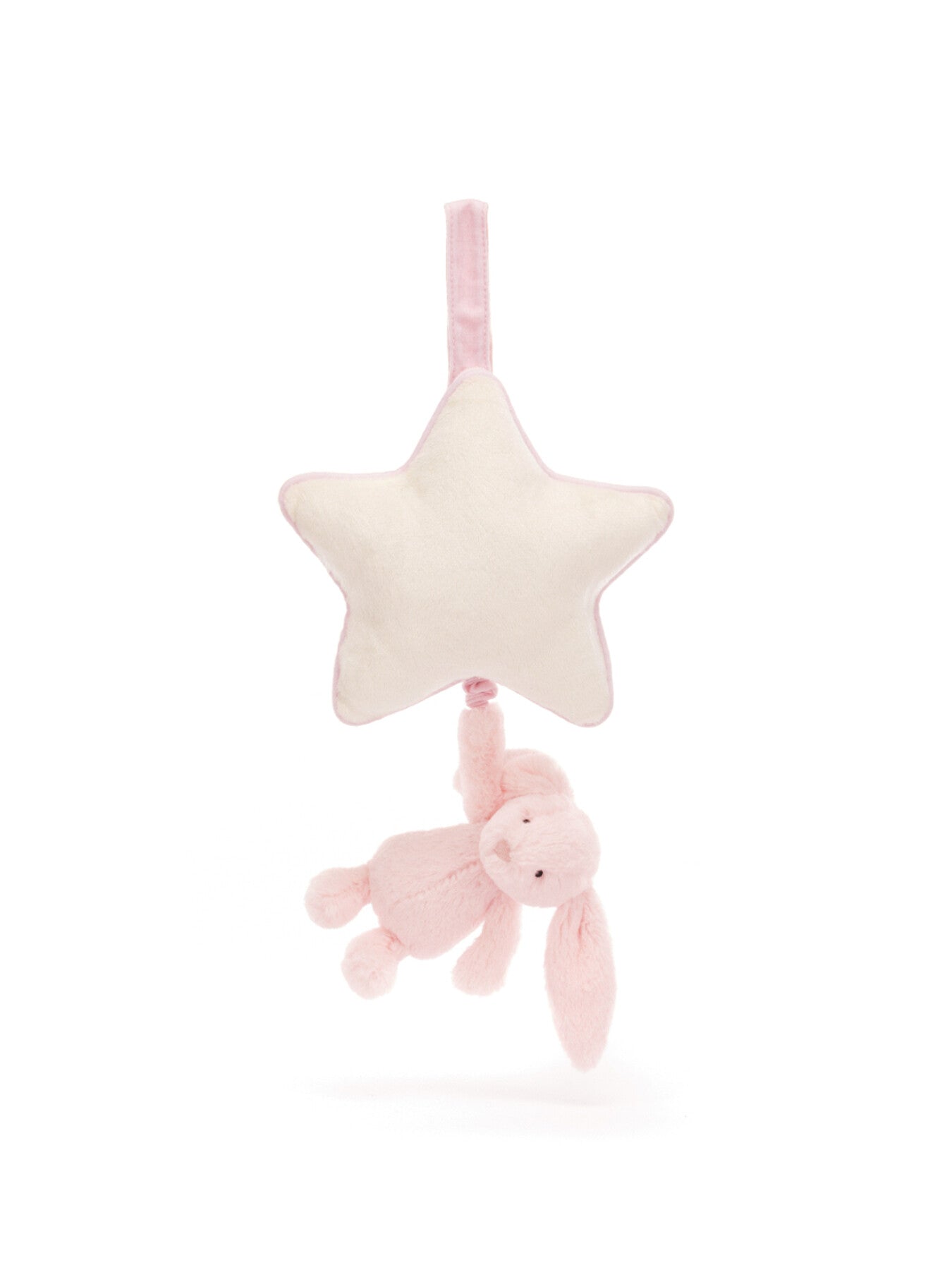 Bashful Pink Bunny Musical Pull