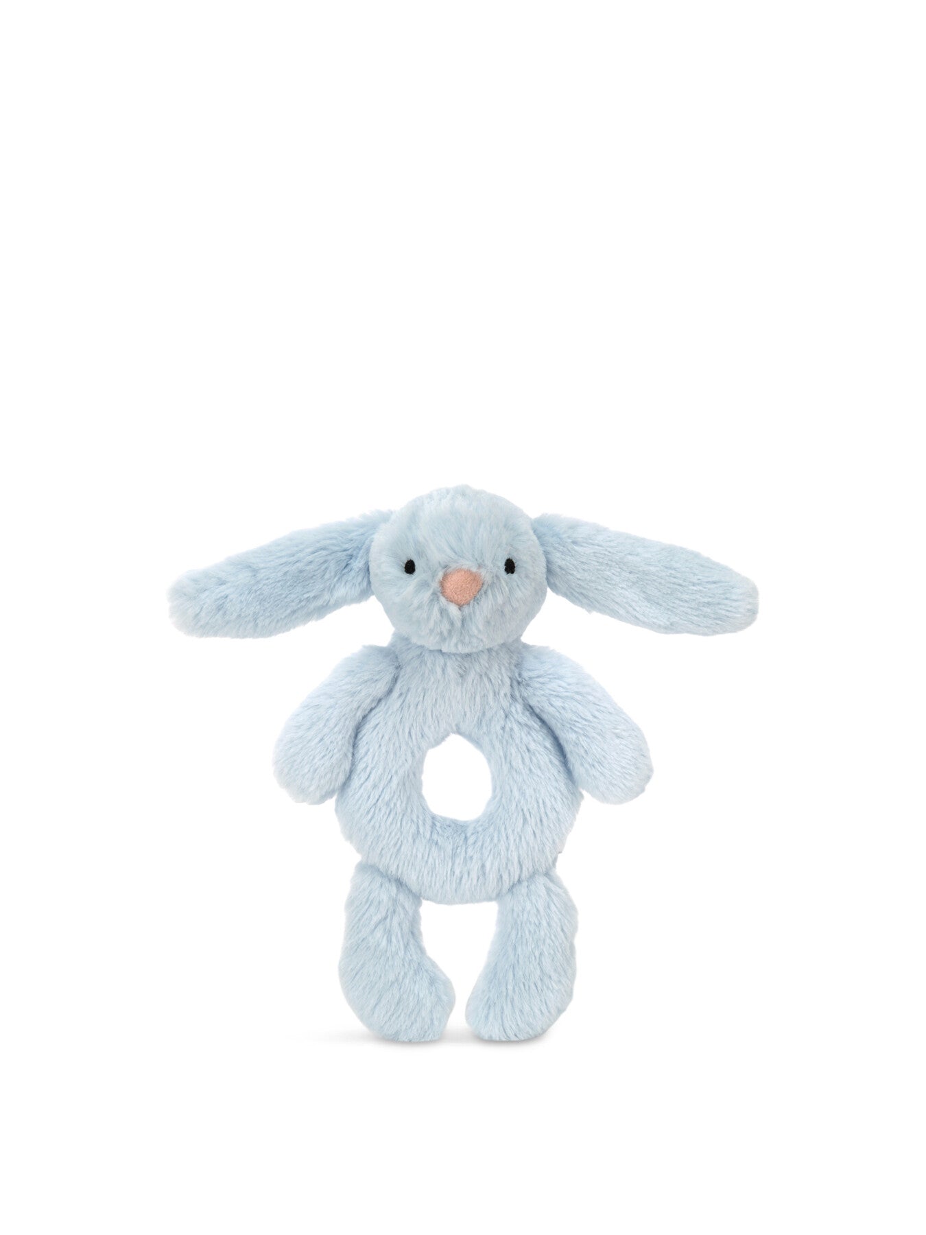 Bashful Blue Bunny Ring Rattle