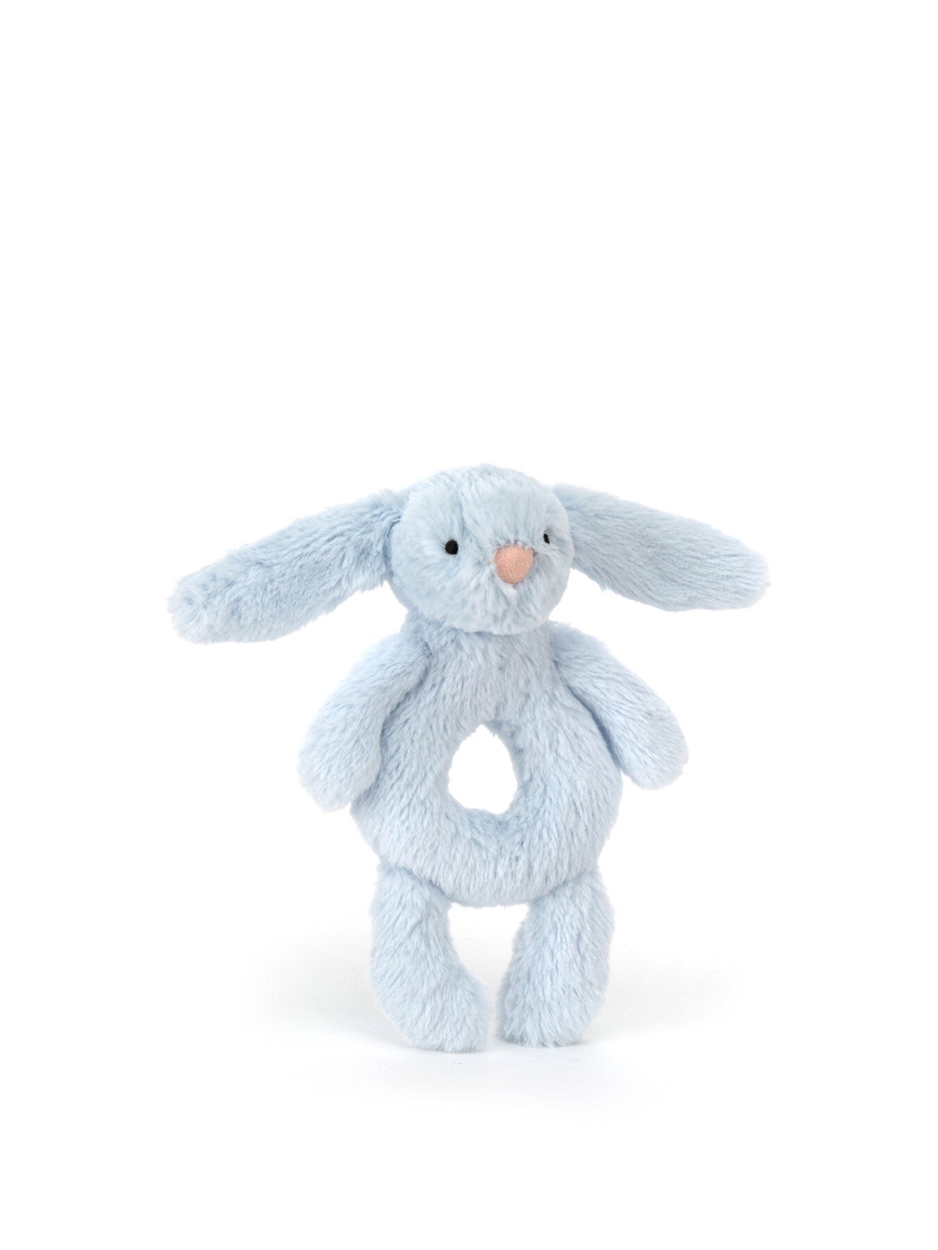 Bashful Blue Bunny Ring Rattle