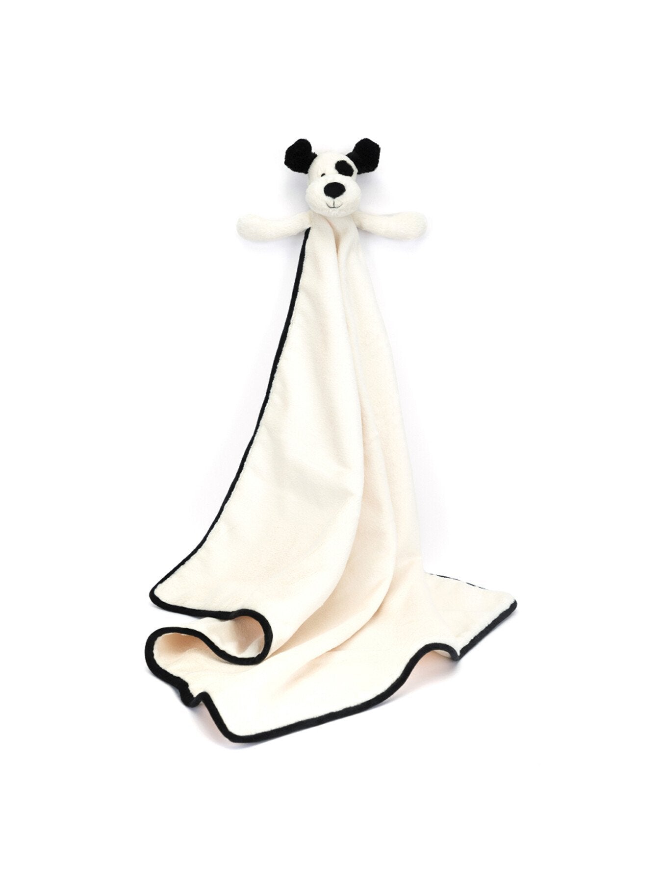 Bashful Black Cream Puppy Blankie
