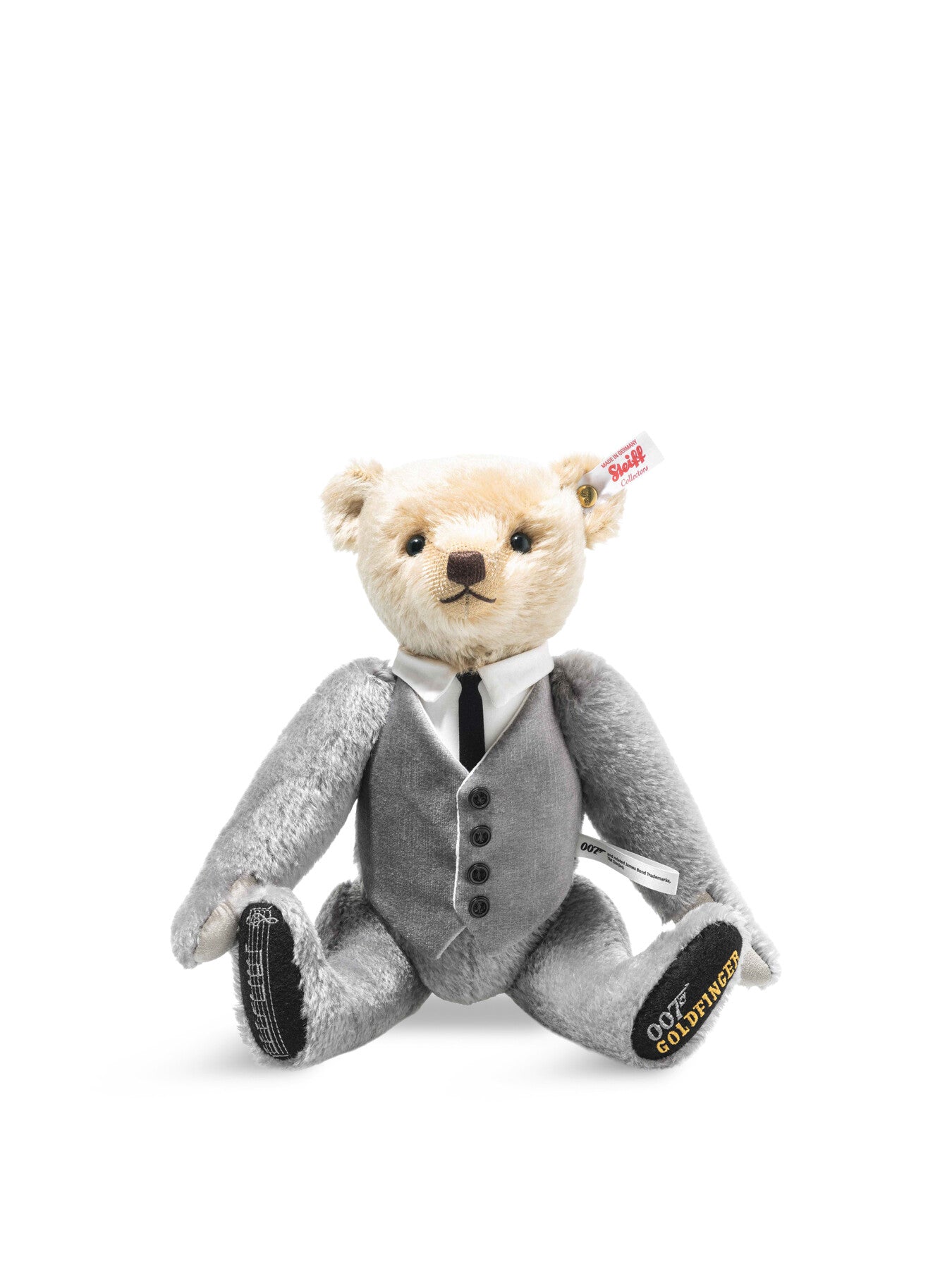 James Bond Goldfinger Musical Teddy Bear