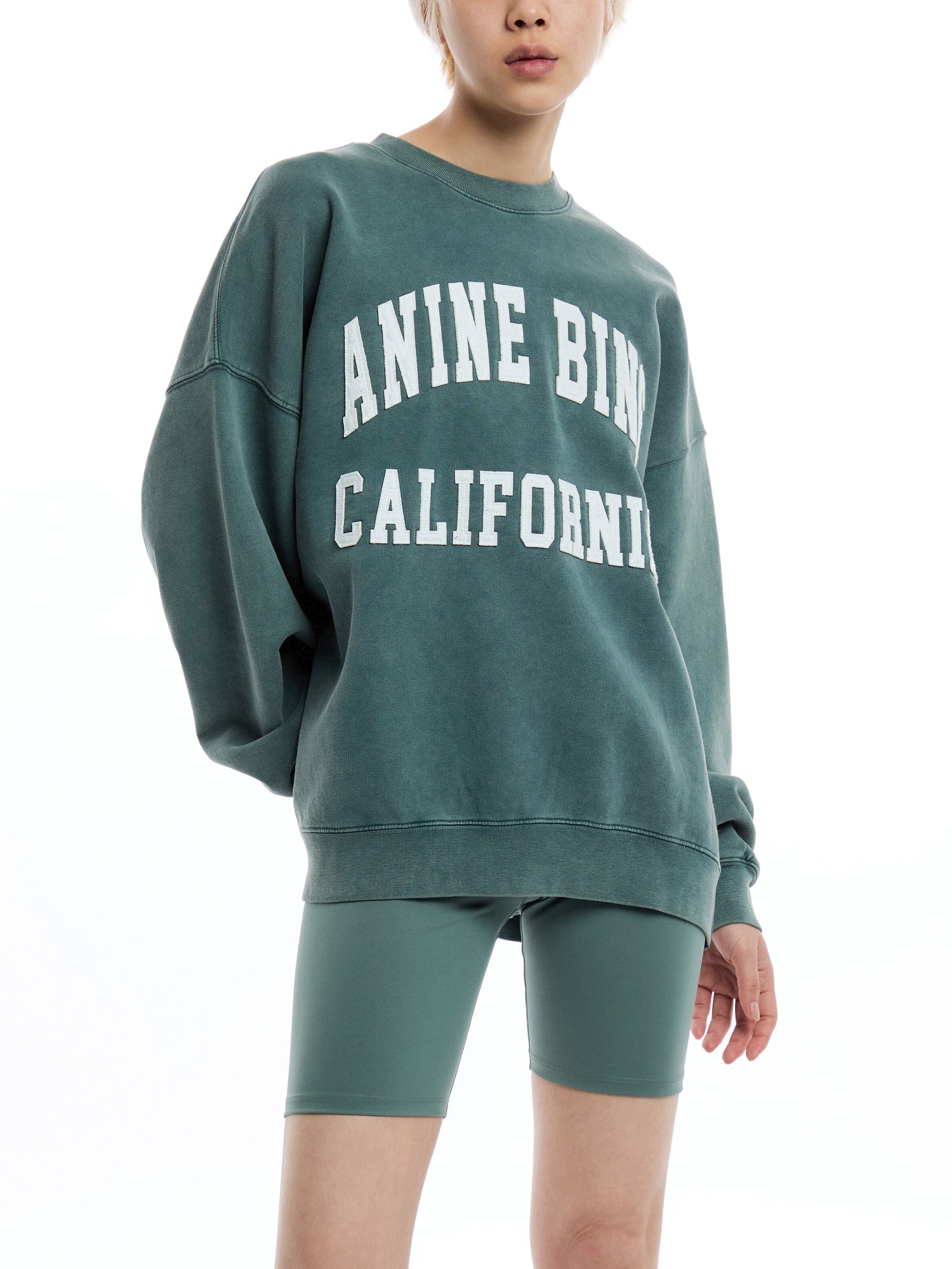 AB SWTSHRT MILES ANINE BING - WASHED DARK SAGE